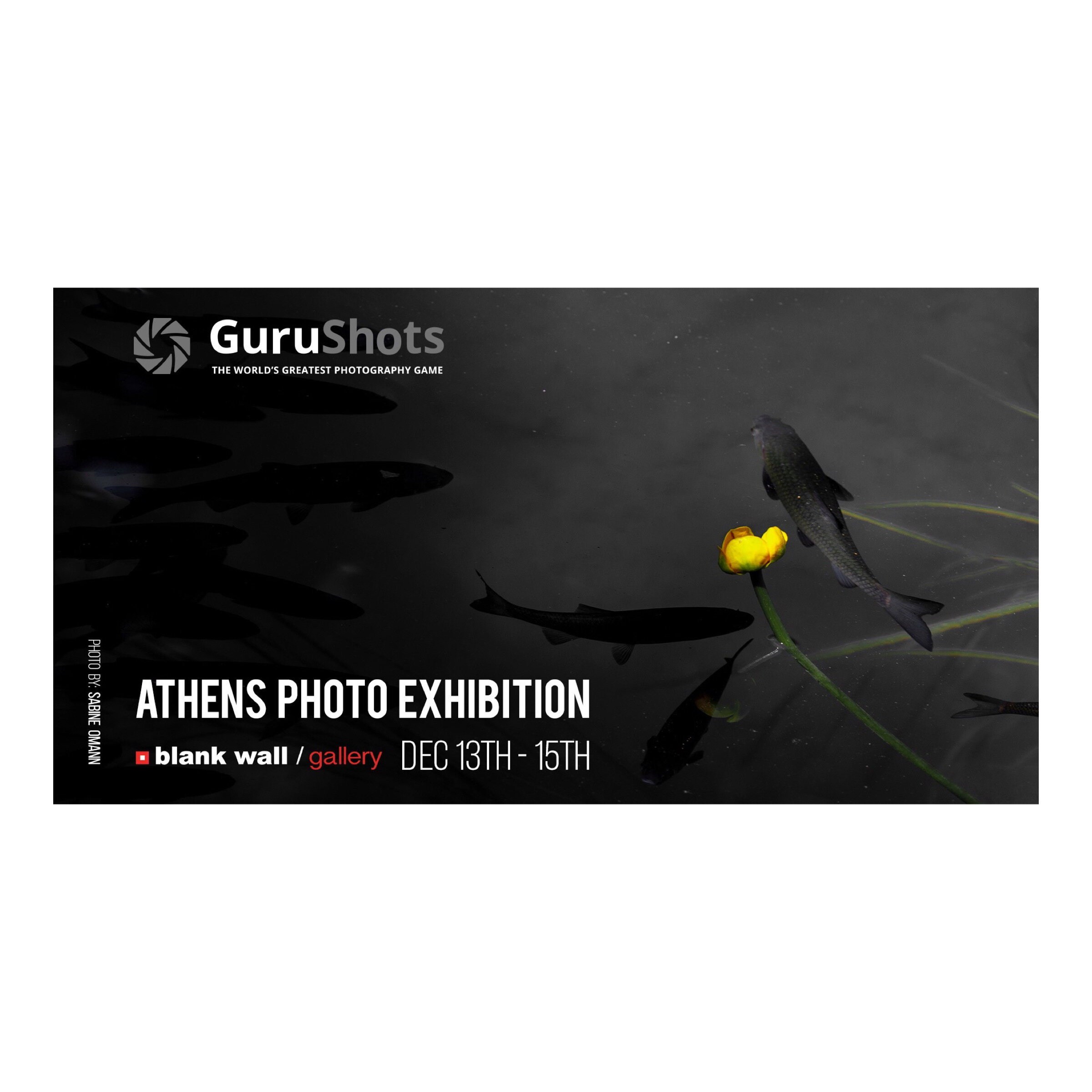 GURUSHOTS: “Mostly Black” @ Blank Wall Gallery, located in, Athens, Greece