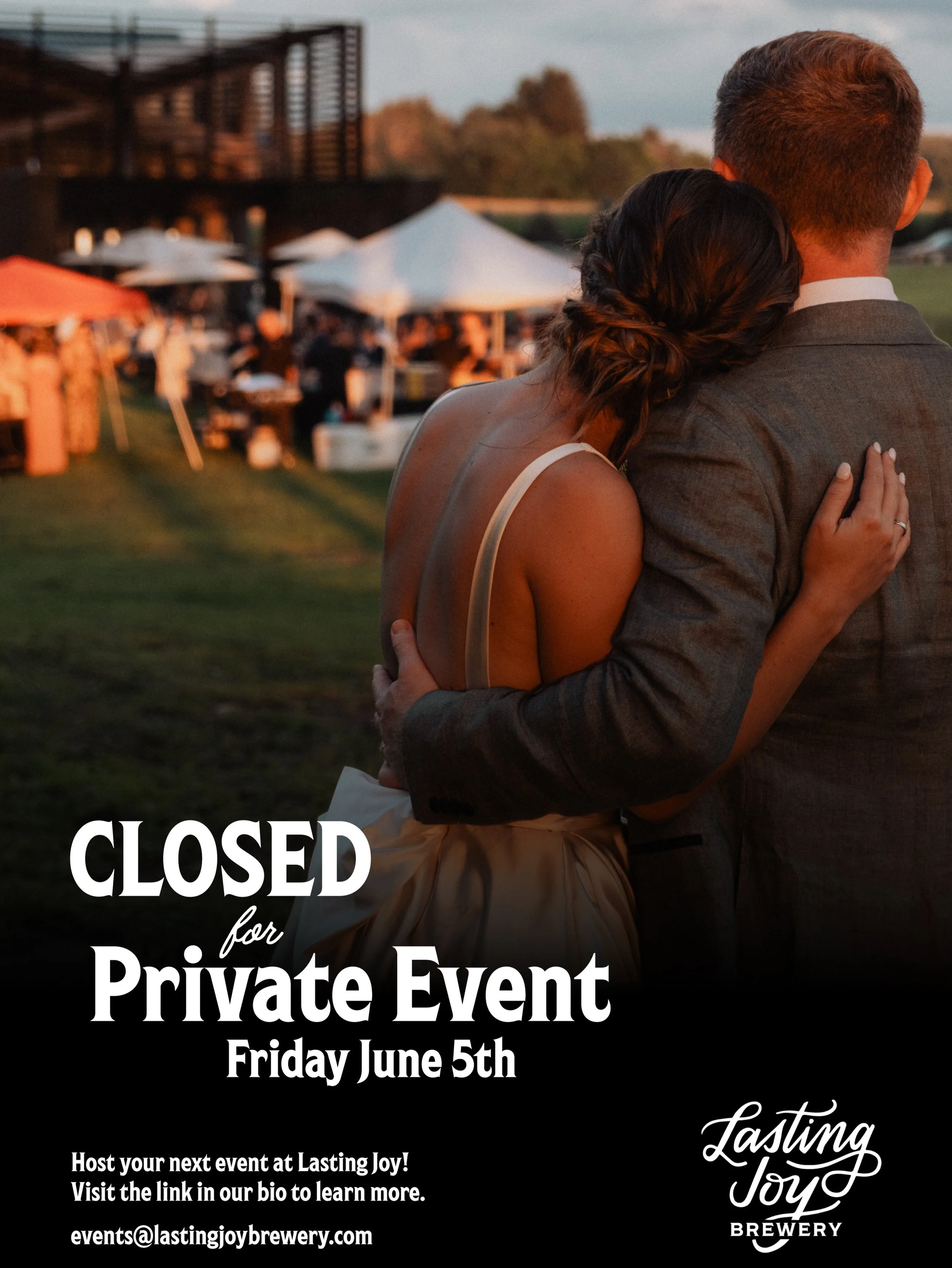 CLOSED this Friday June 5th for a Private Event! 

Celebrate with Joy !🍾🥂💍 Host your next event with us - select dates still available in 2026 for birthdays, anniversaries, retirements, rehearsal dinners, weddings, and more! Inquire now at the lin
