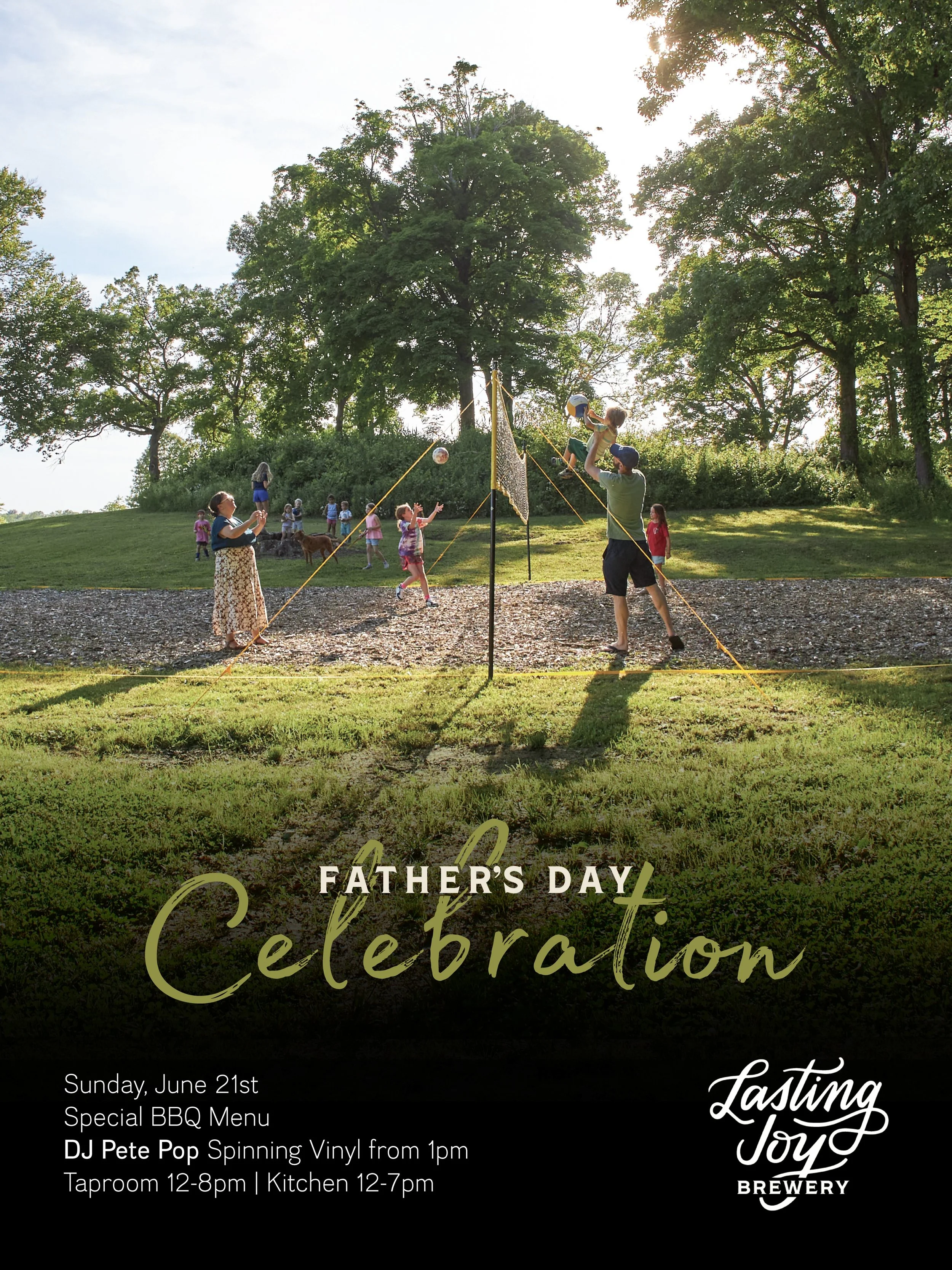 Join us on Sunday, June 21st, and treat Dad to a day at the brewery.

We&rsquo;ll be serving a special barbecue menu and welcoming DJ Pete Pop, spinning vinyl from 1-7pm.

Good food, great music, and cold beer make for a pretty solid Father&rsquo;s D