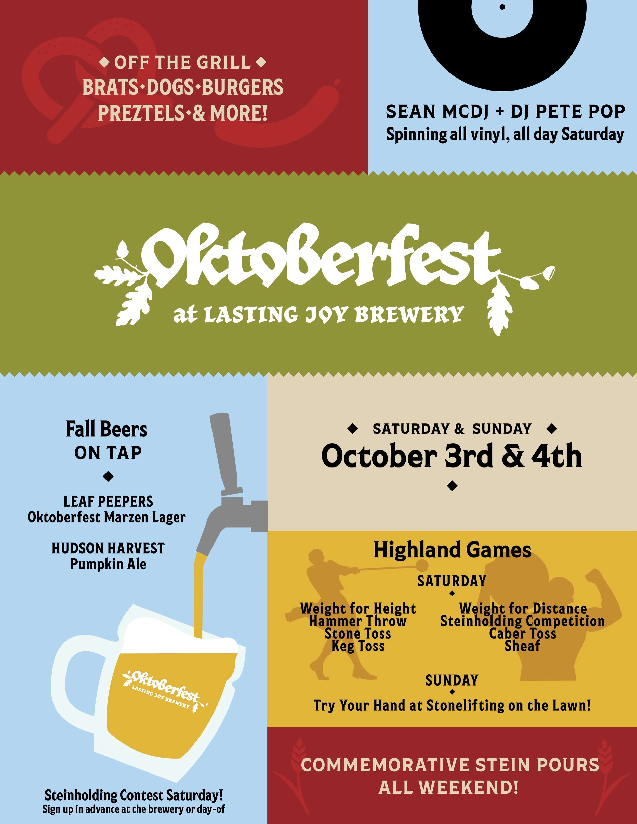 𝓞𝓴𝓽𝓸𝓫𝓮𝓻𝓯𝓮𝓼𝓽 2026
💙🤍💙🤍💙🤍💙🤍💙🤍💙🤍
It&rsquo;s that time of year again! Join us October 3rd and 4th for our annual Oktoberfest celebration. Featuring Highland Games with @northeasthighlanders , music from @dj_pete_pop and @seanmcdevi