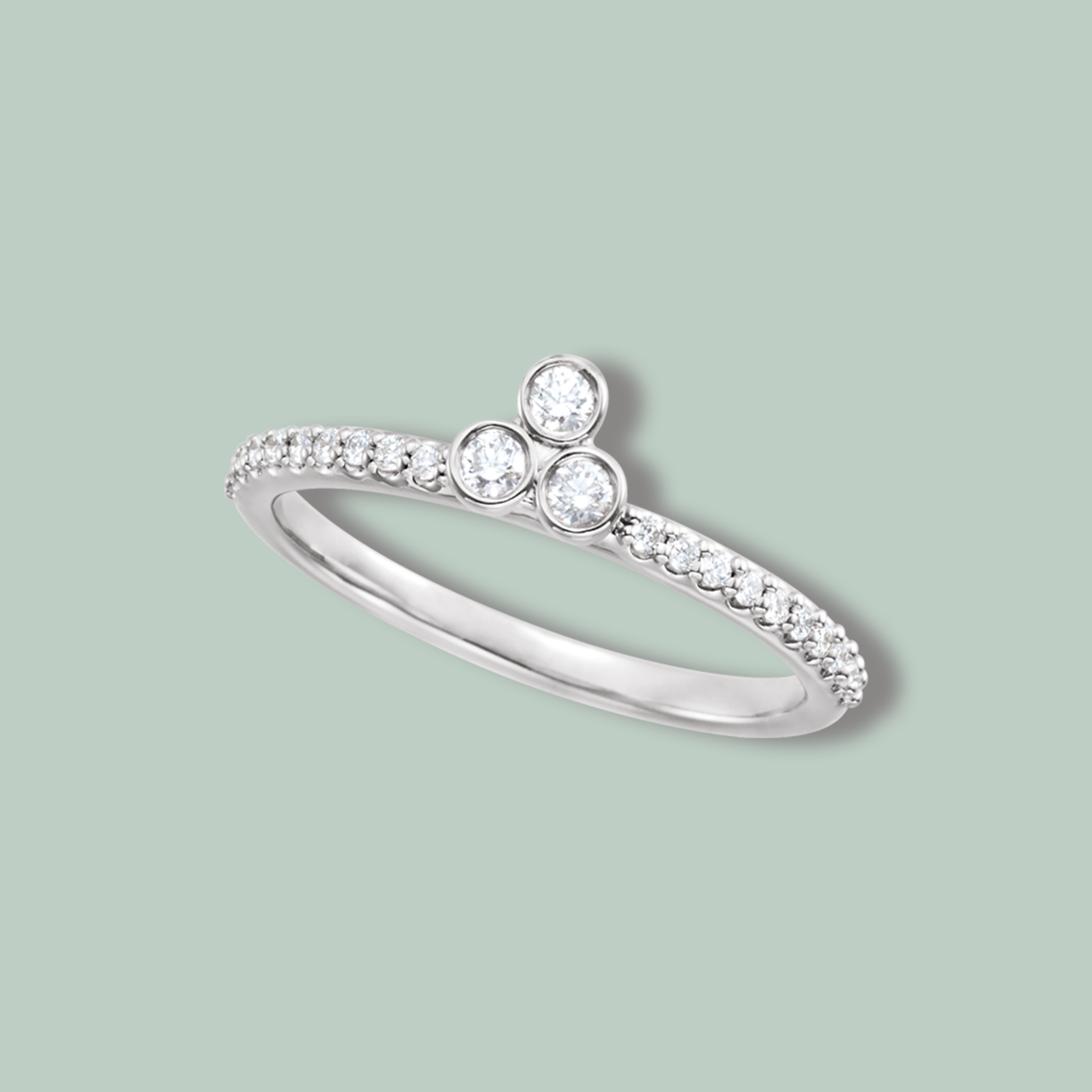 Three-Stone Asymmetrical Ring Sundance Jewelers