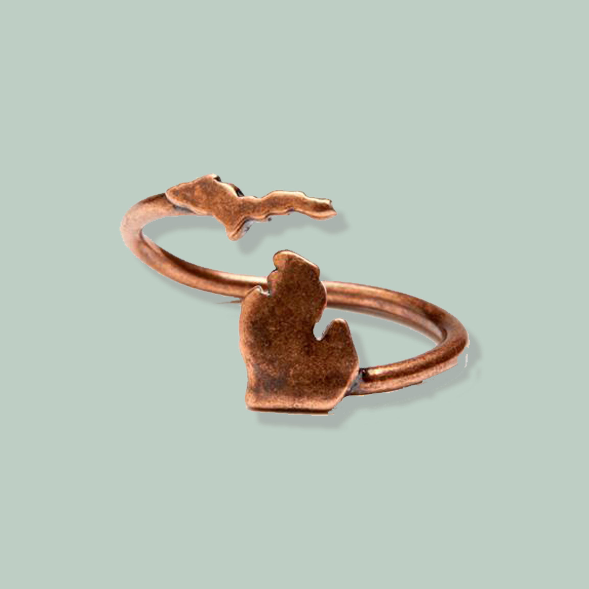 Antique copper ring 