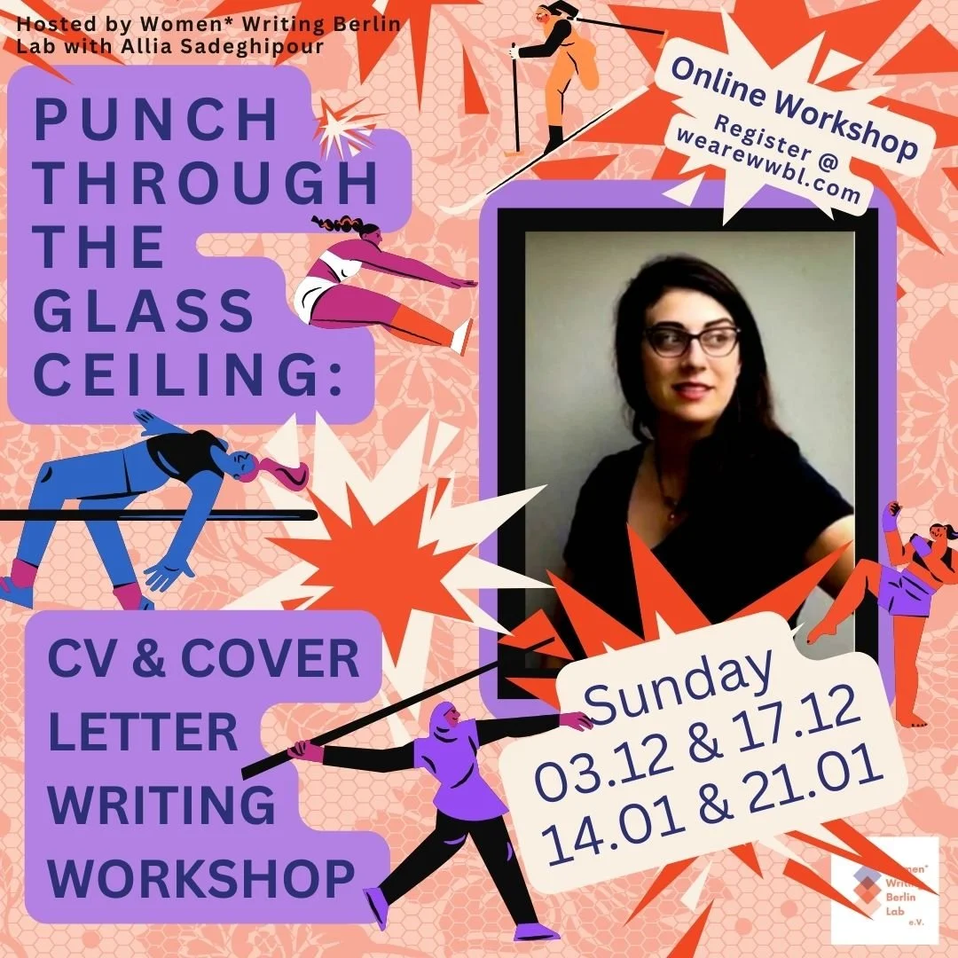 CV &amp; Cover Letter Writing Workshop by Allia Sadeghipour