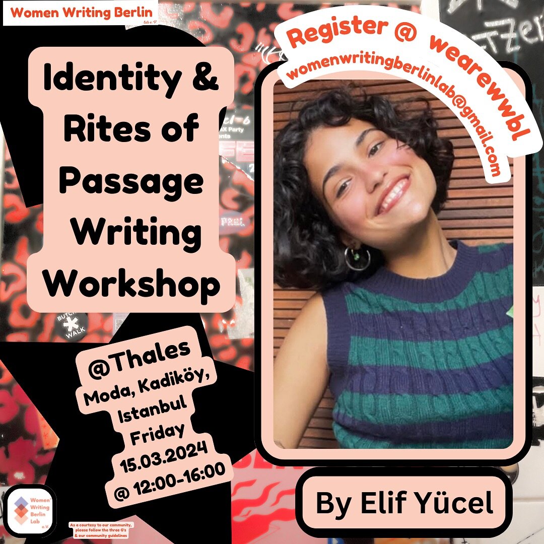 IDENTITY &amp; RITES OF PASSAGE WORKSHOP 🌸🌸🌸
(Istanbul, Turkey)

Identity? What does that even mean in this current climate?? The 20&rsquo;s are difficult enough having to navigate adulthood, we feel fuxked up, lost, confused, and pressured into a