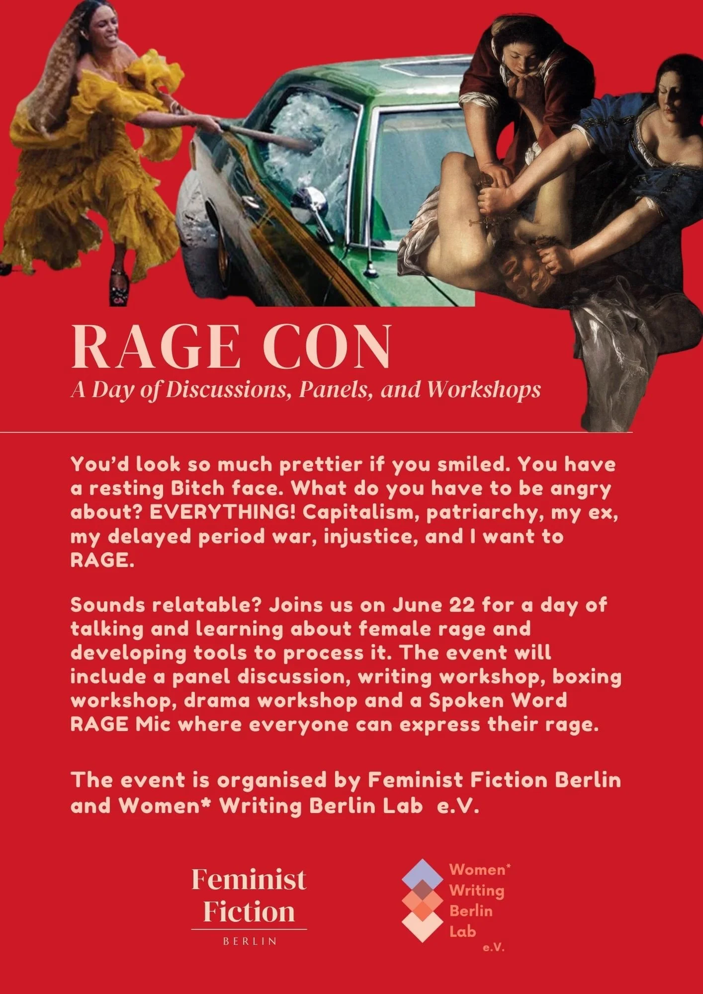 RAGE Con with Feminist Fiction Berlin and Women Writing Berlin Lab e.V.