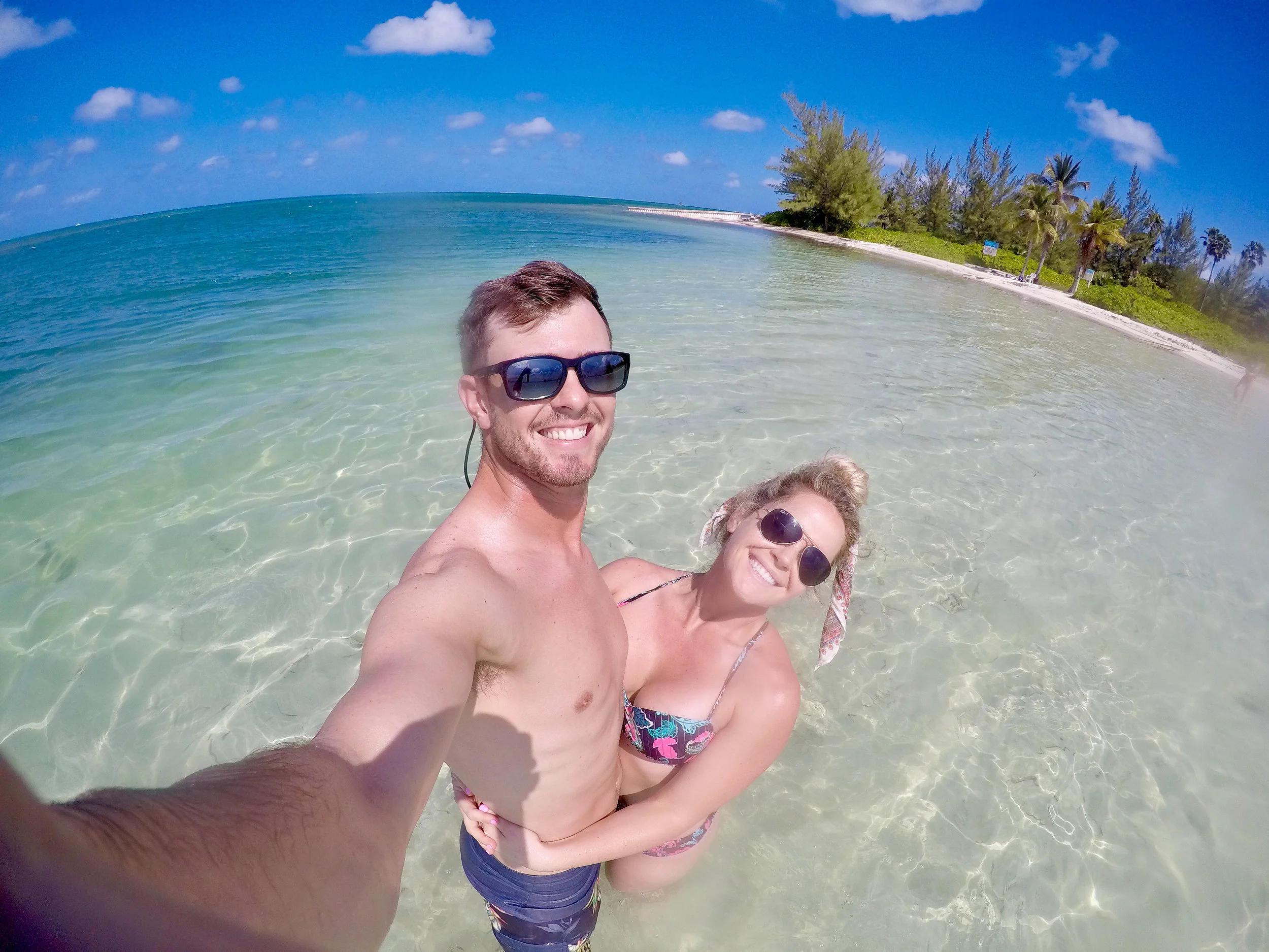 Swimming at Star Fish Point with my amazing husband