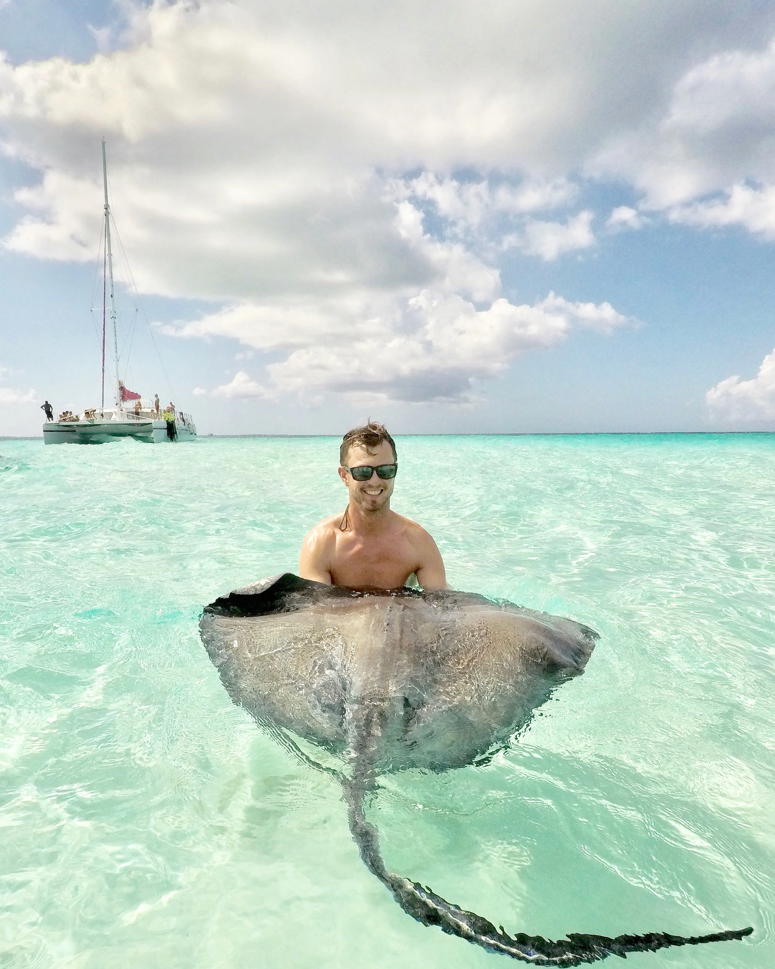 Swimming with Stingrays - what a magical experience.