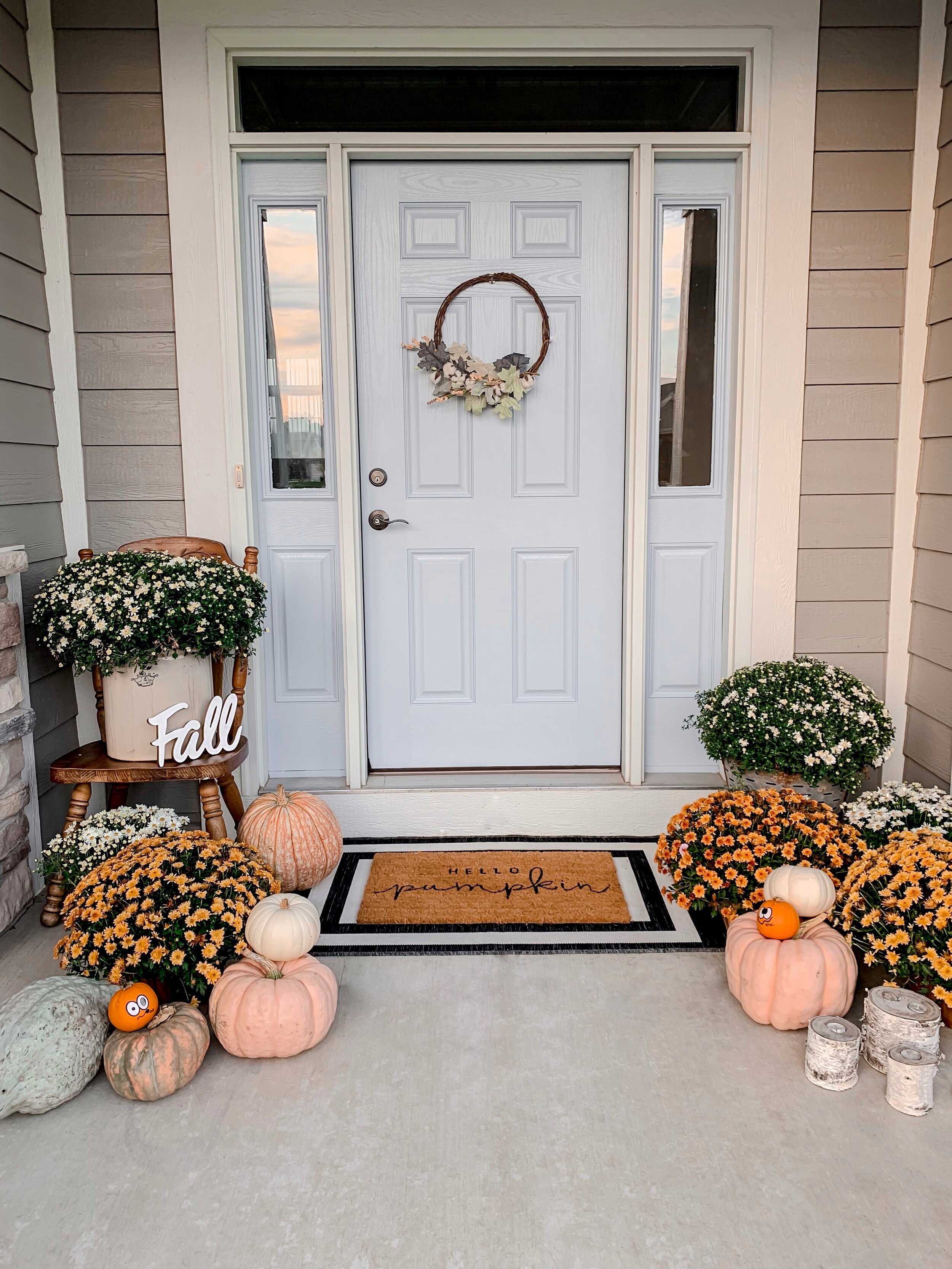 This amazing light blue front door inspiration is from my friend Tiffany at Farmulosity. https://www.farmulosity.com/blog/instant-diy-curb-appeal-on-a-budget