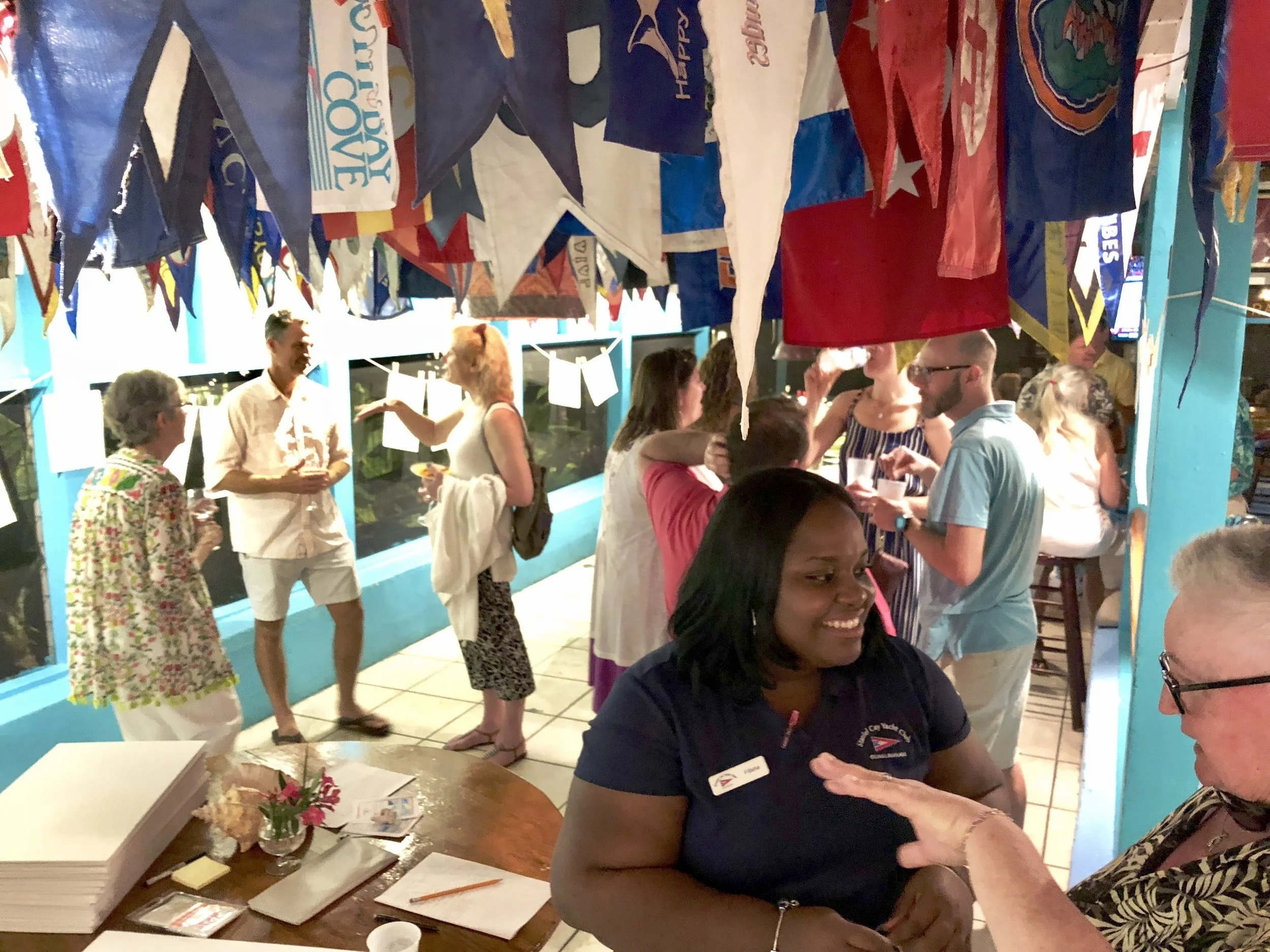 Our exhibition reception at the club