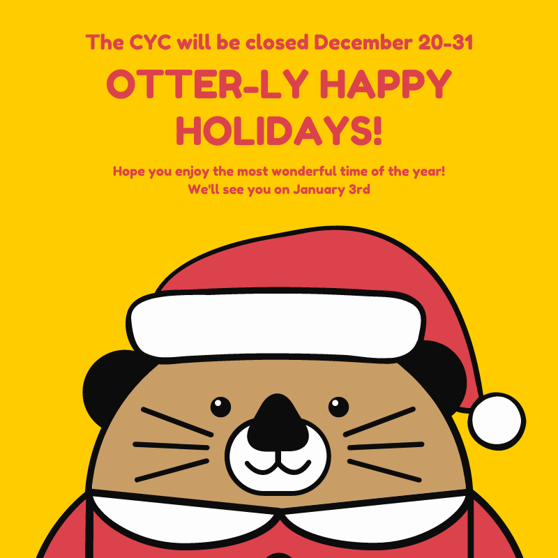 Closed for the holidays