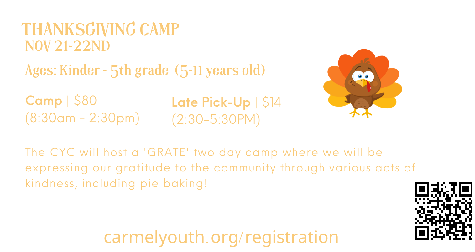 Thanksgiving Break Camp