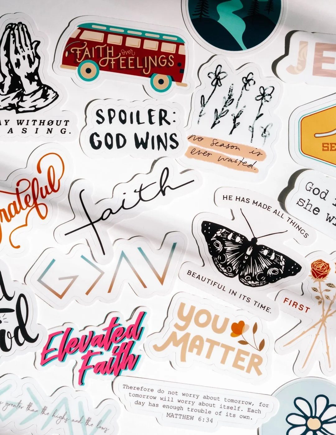 christian sticker pack