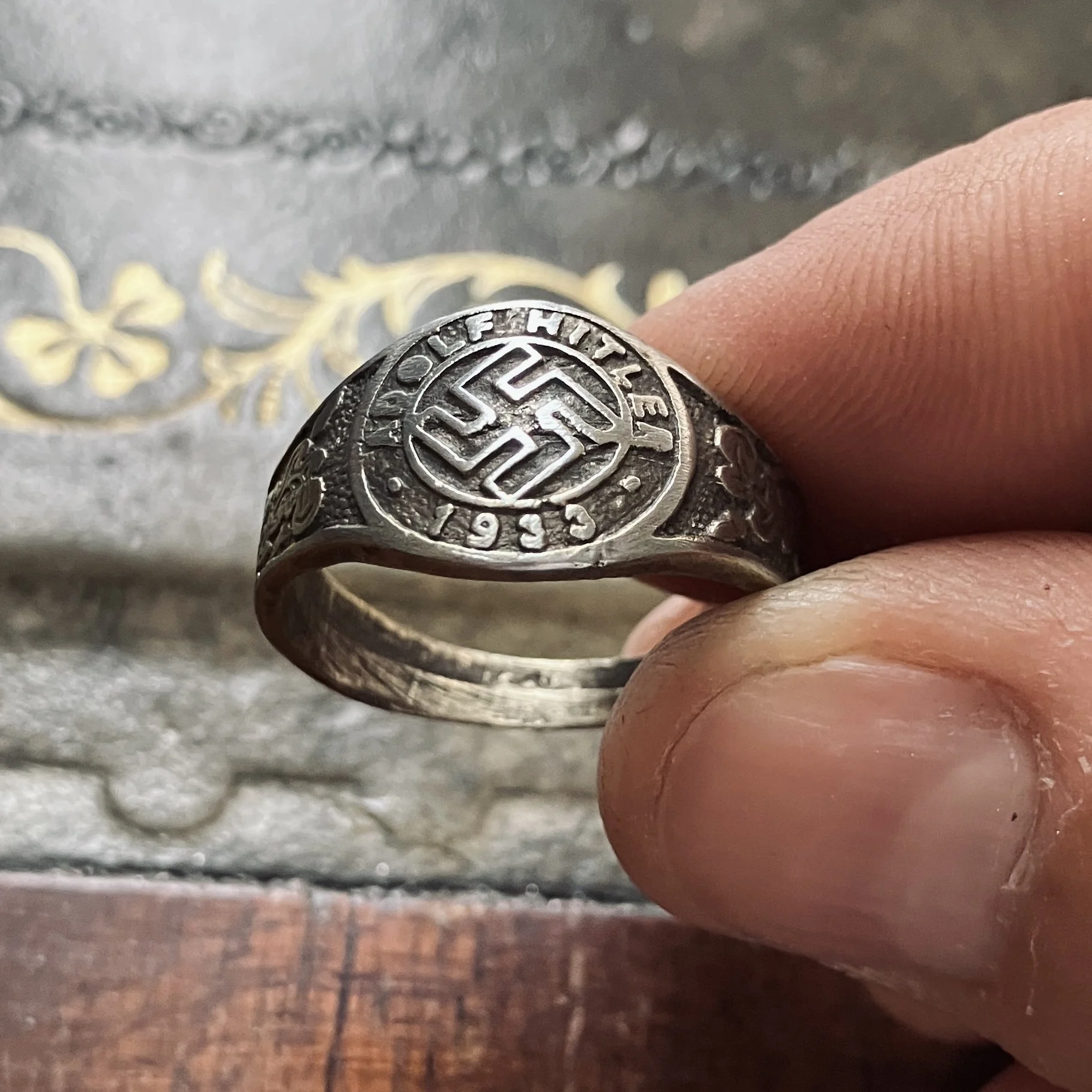 Adolf Hitler Swastika NSDAP Ring [Germany 1933]