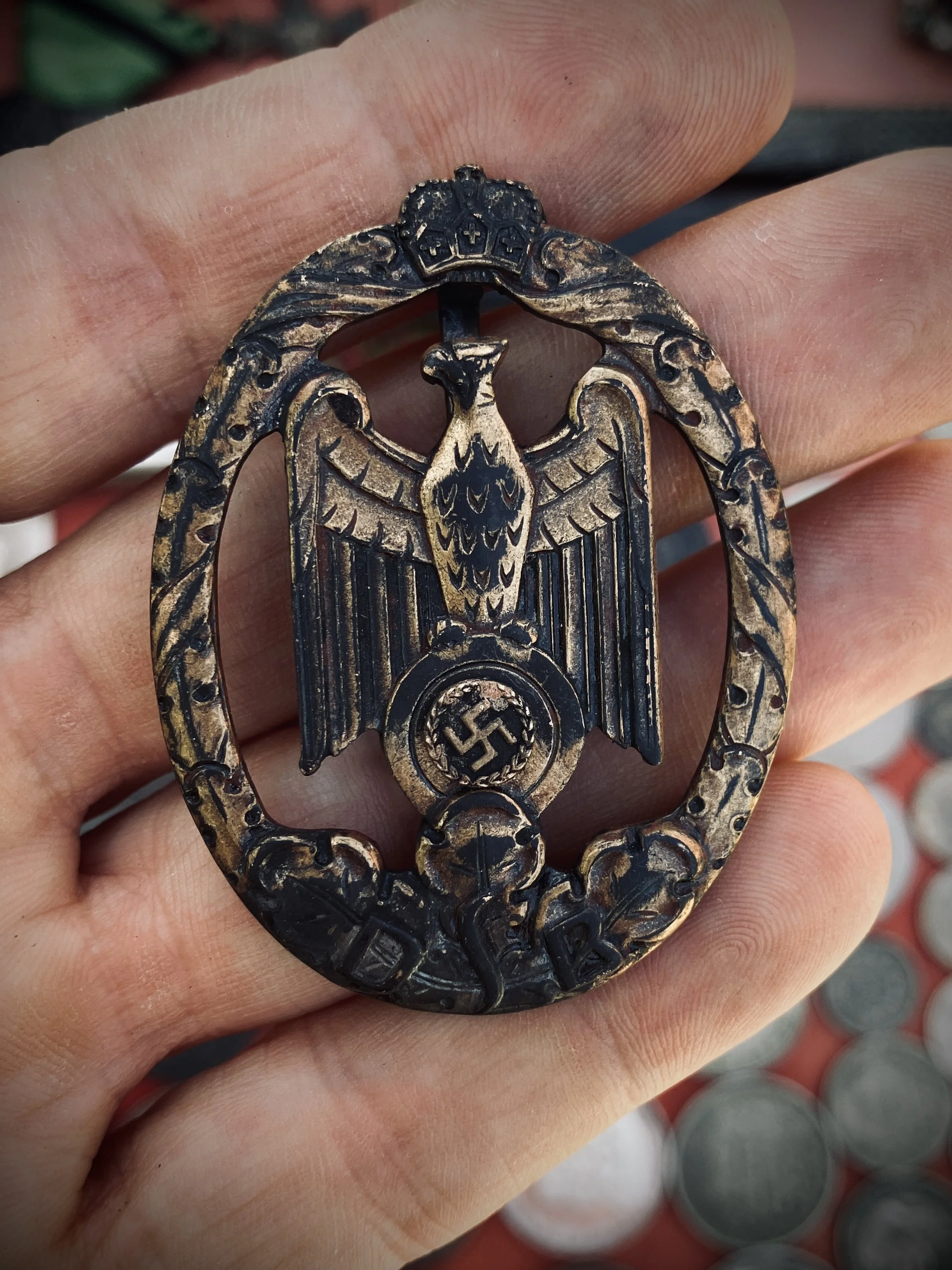 Antique DSR Swastika Broach (circa 1940)