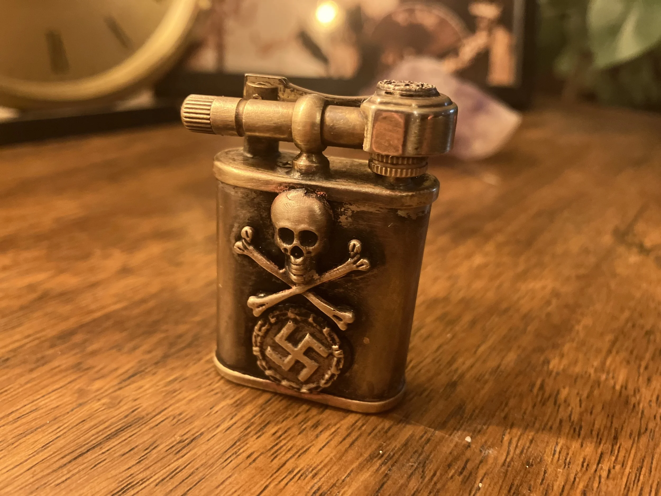 Brass Totemkopf Lighter (circa 1943)