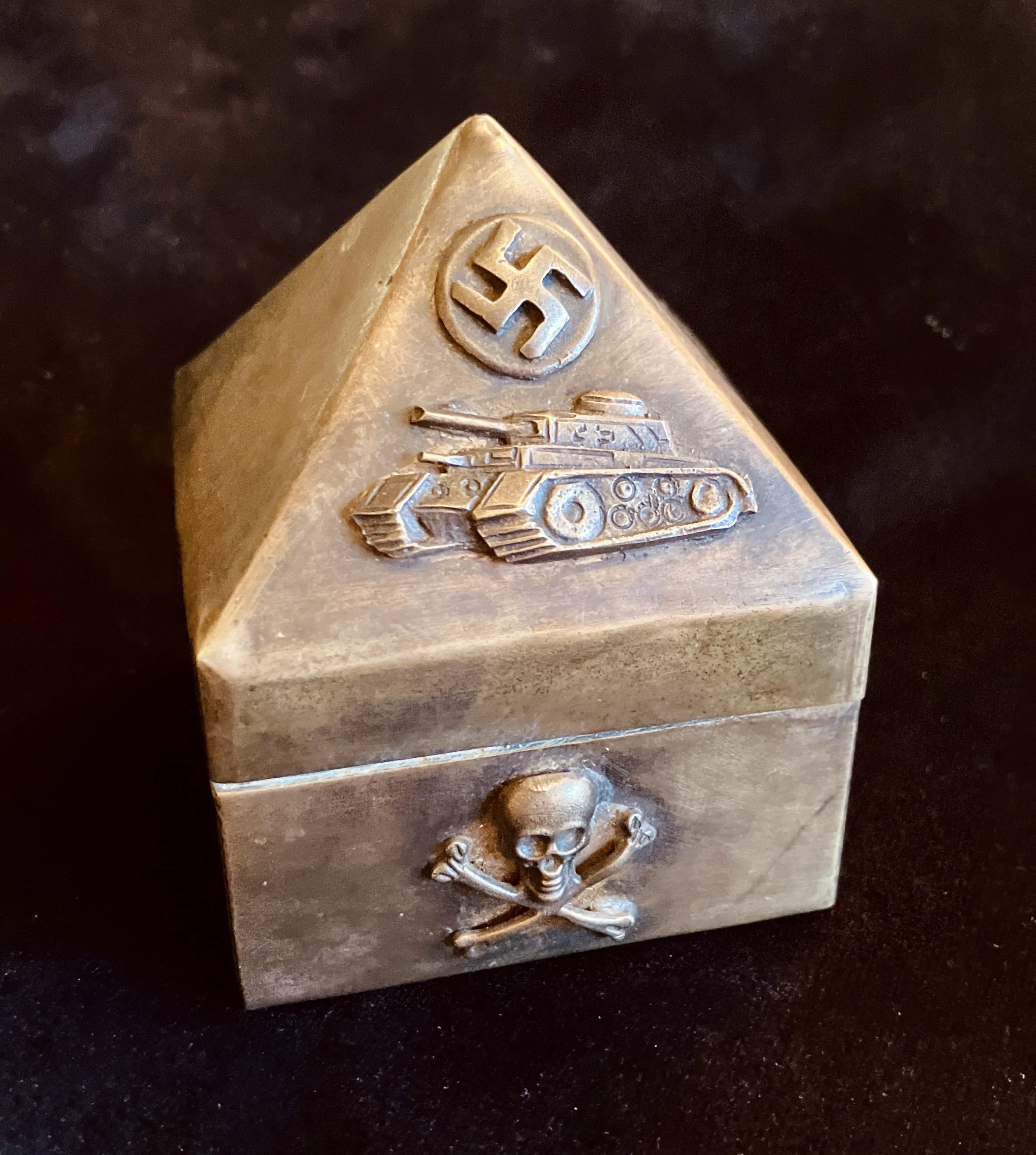 Brass Pyramid Box with Iron Cross (1939)