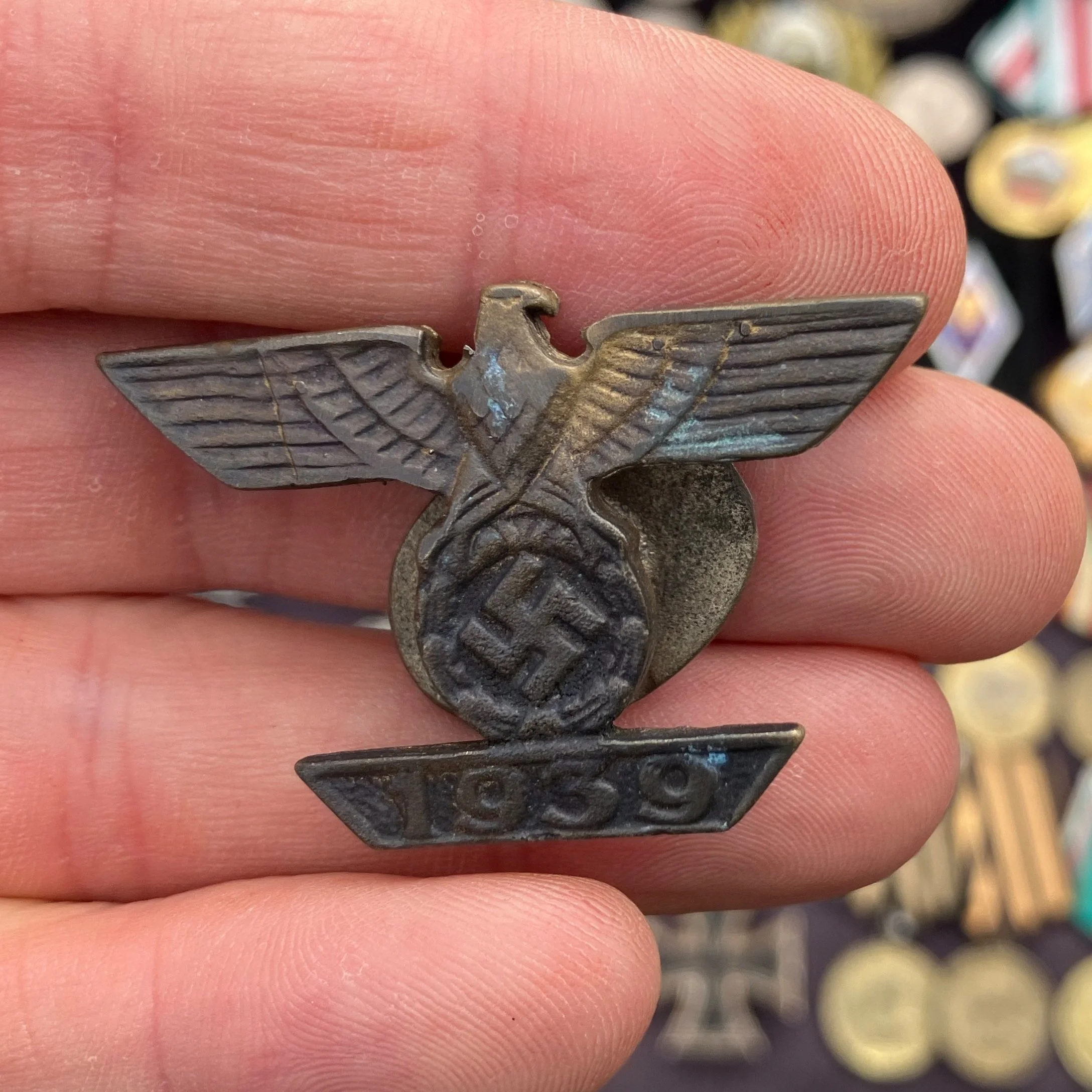 Iron Eagle Brass Broach (1939)