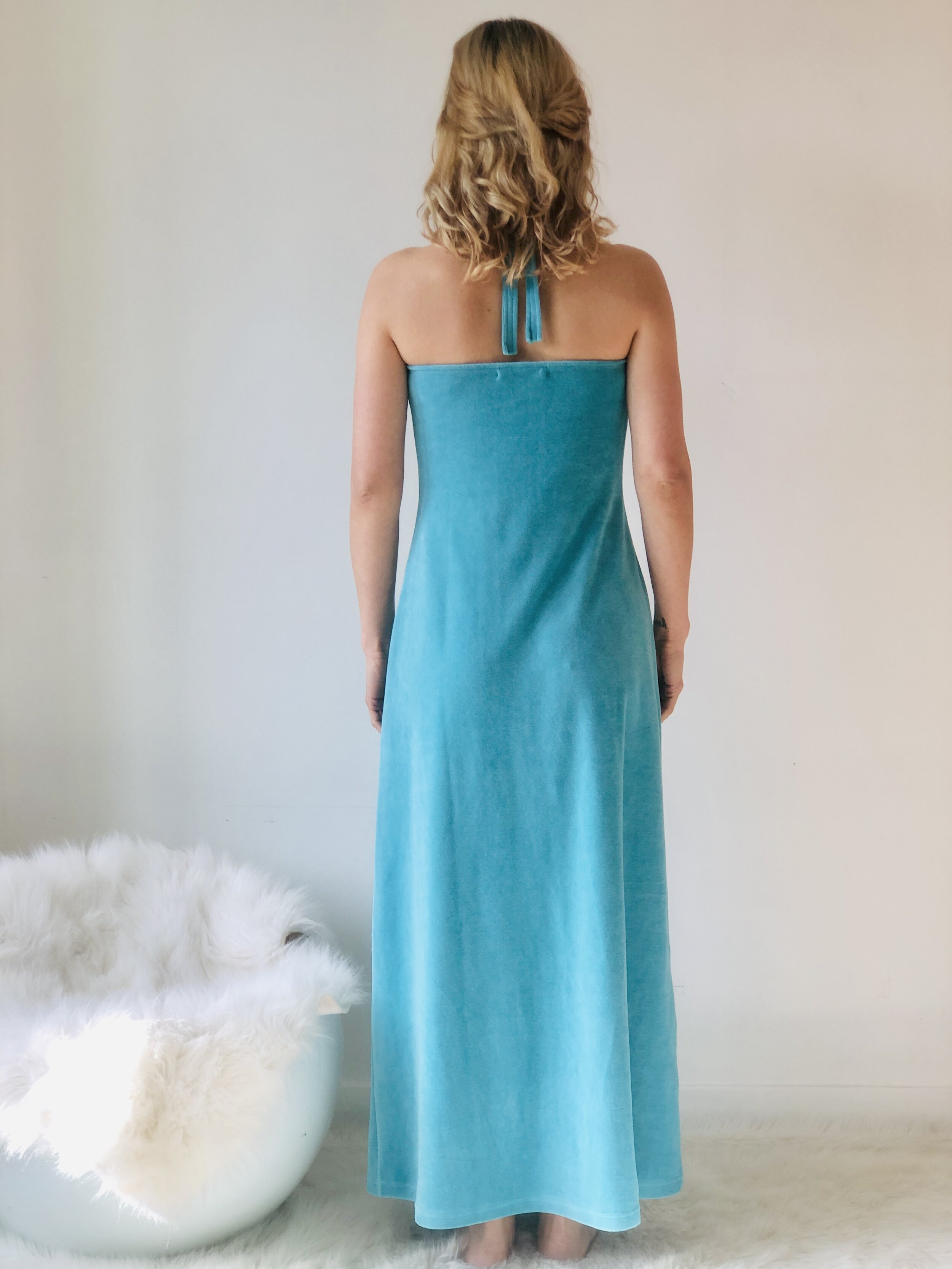 robe bleu lagon