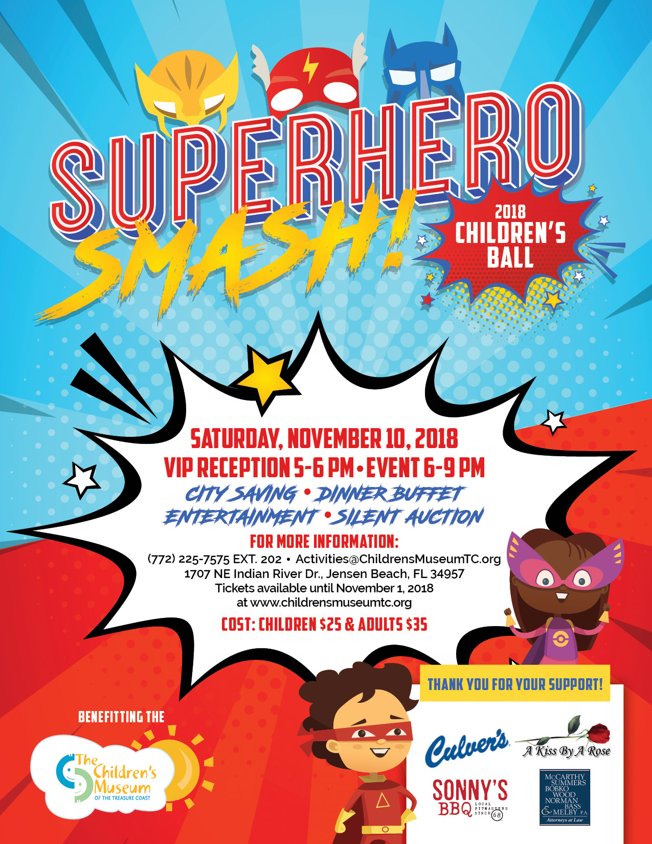 Children's Ball  Superhero Smash! — Children's Museum of the Treasure Coast