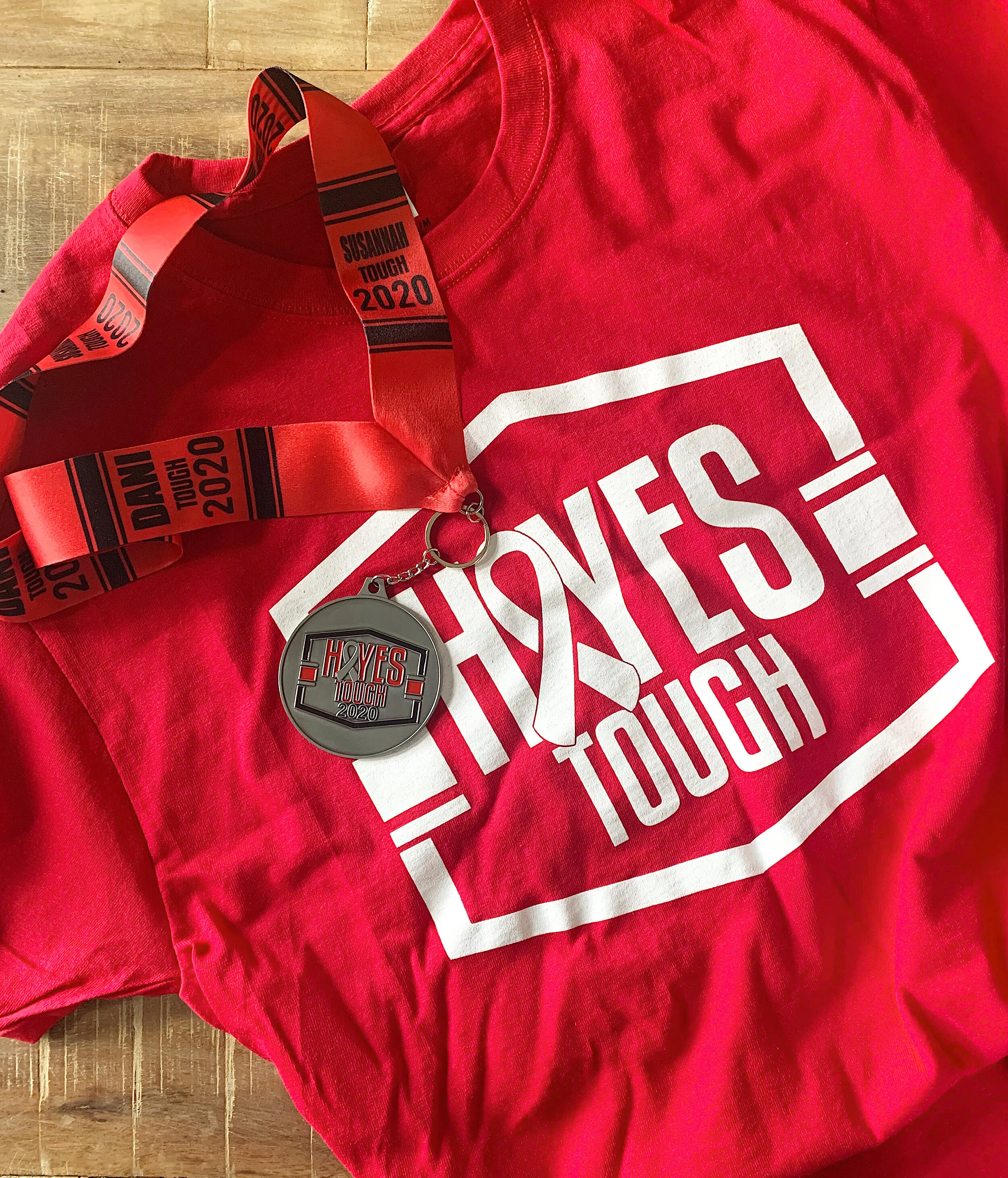 ADULT Red HayesTough Shirt