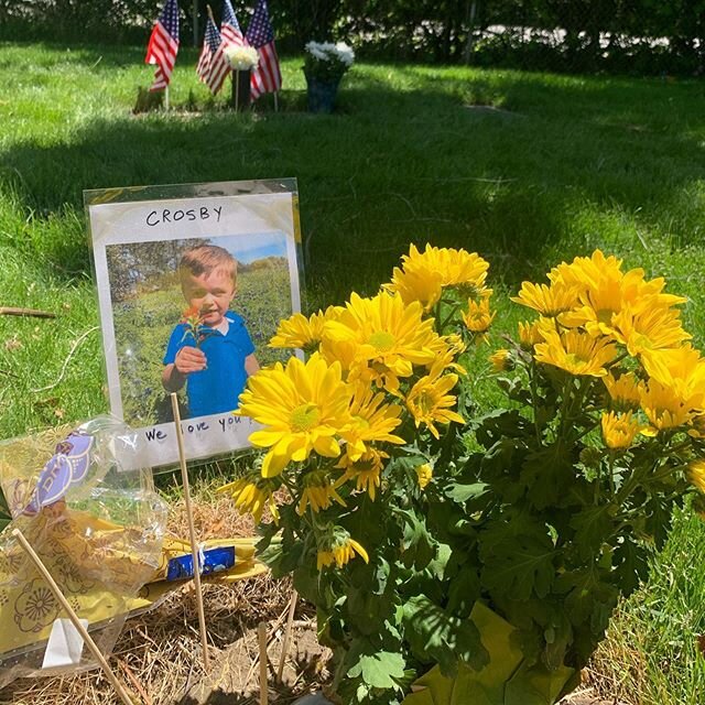 Had a picnic at Hayes&rsquo; grave for Memorial Day.  And then we went and visited Hayes&rsquo; buddy, Crosby who passed from a brain tumor a short time after Hayes.  So grateful to live in a country where people fought and gave of their lives to uph