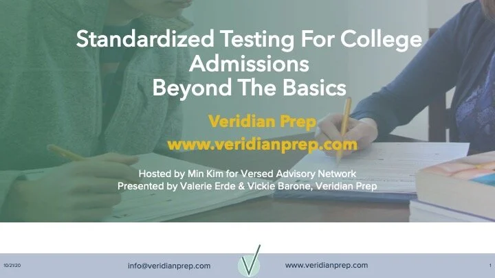 Standardized Testing For College Admissions