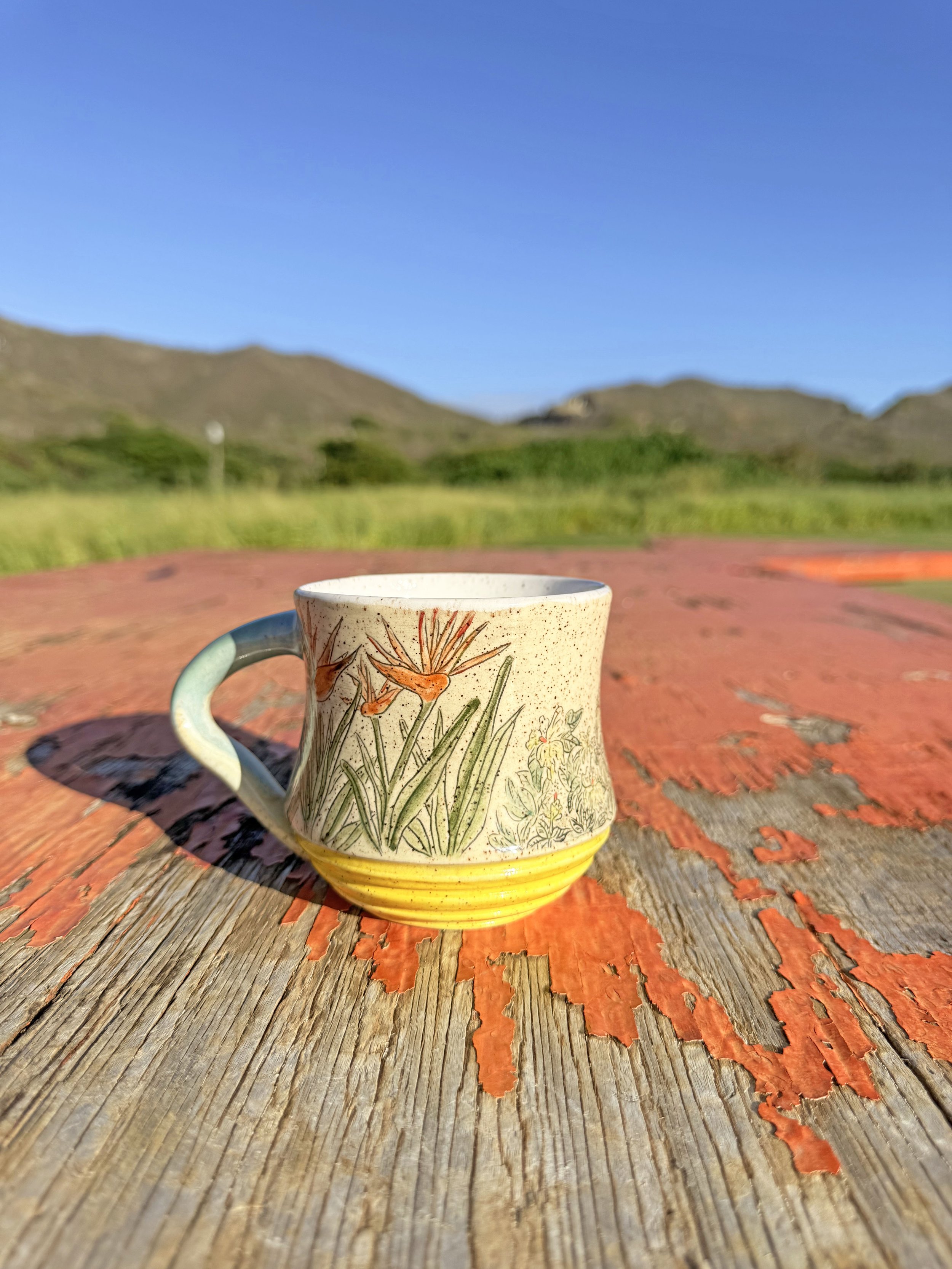 Bird of Paradise & Hibiscus Bush Mug