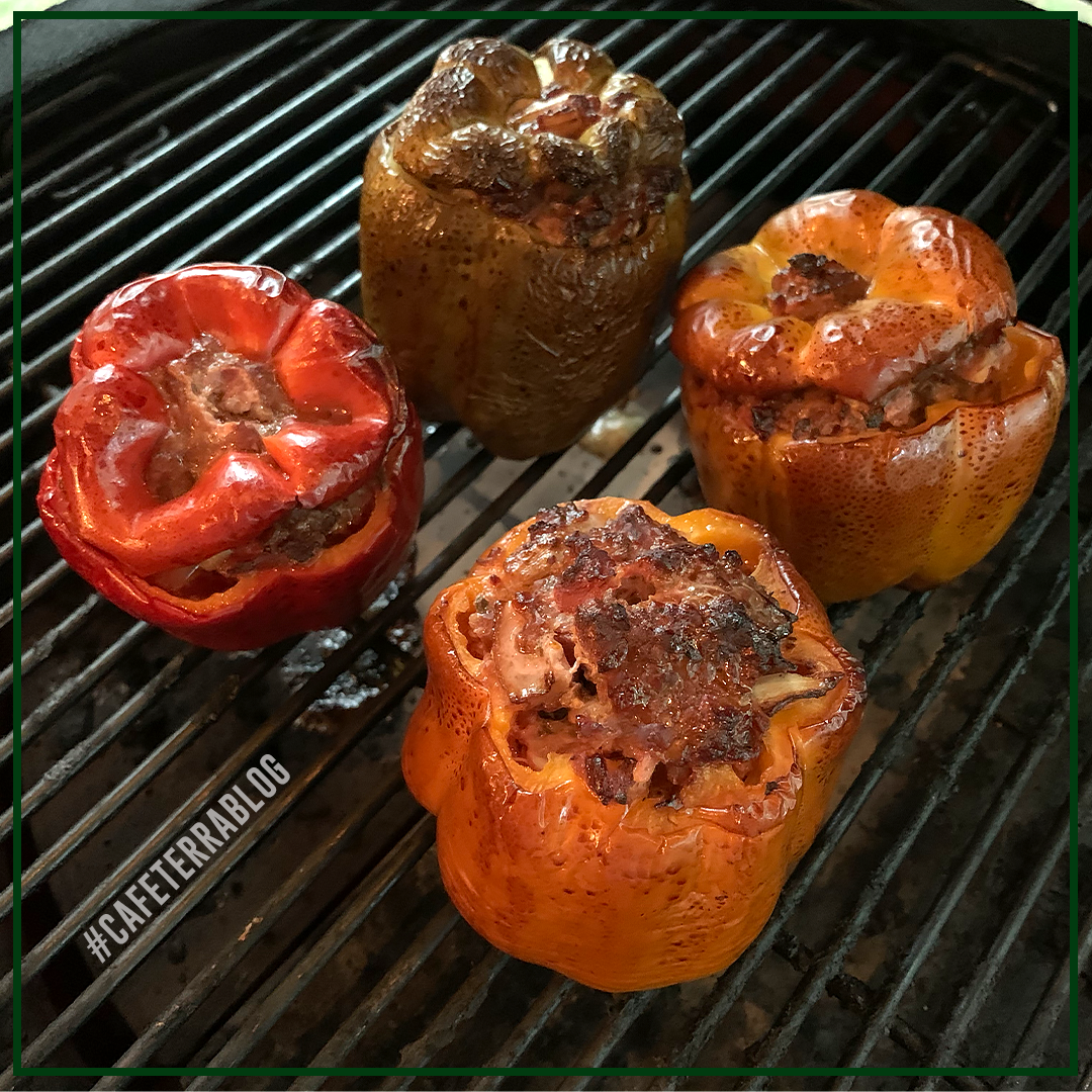 Wood-Smoked Stuffed Bell Peppers