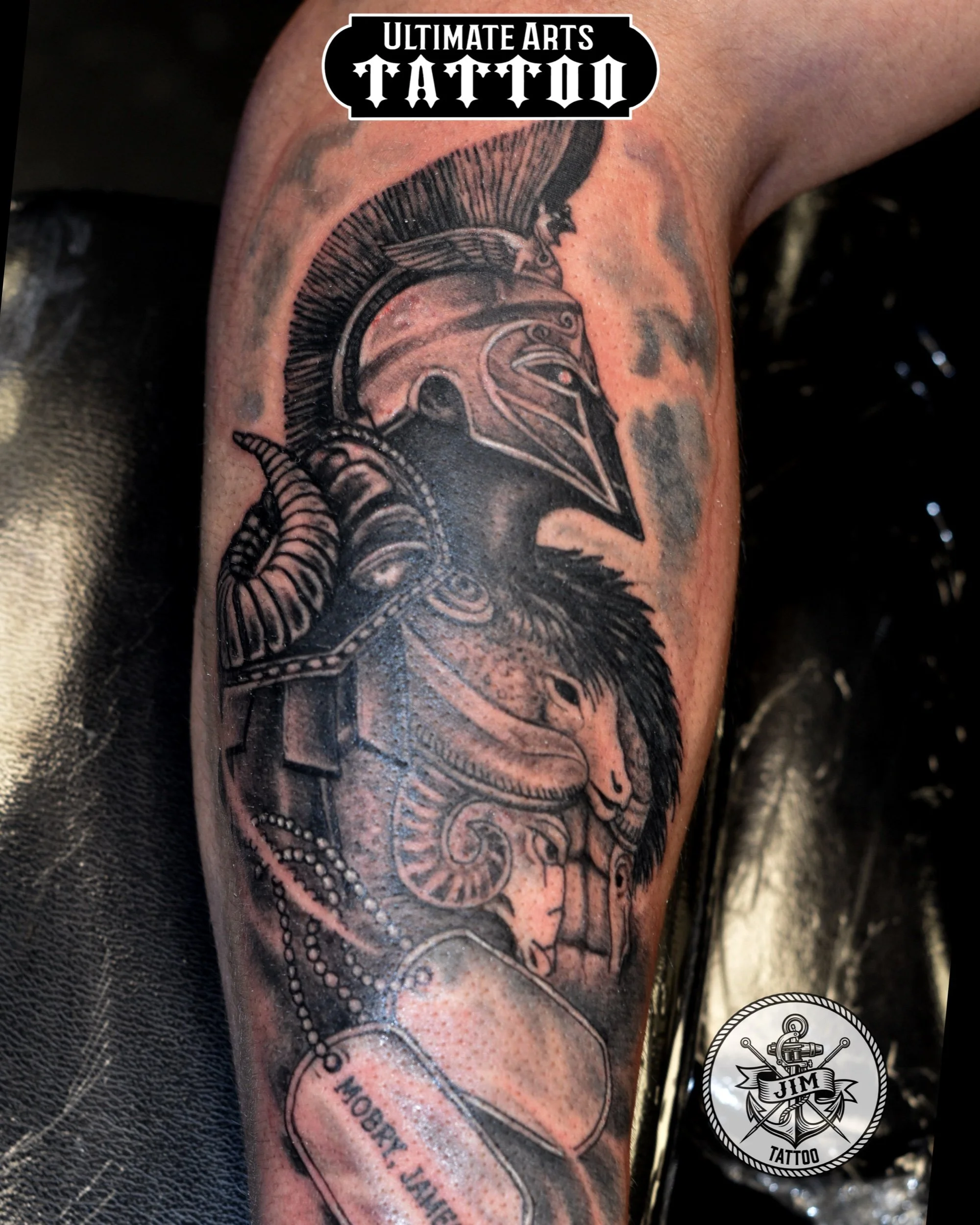 Armored Warrior and Dog Tags 