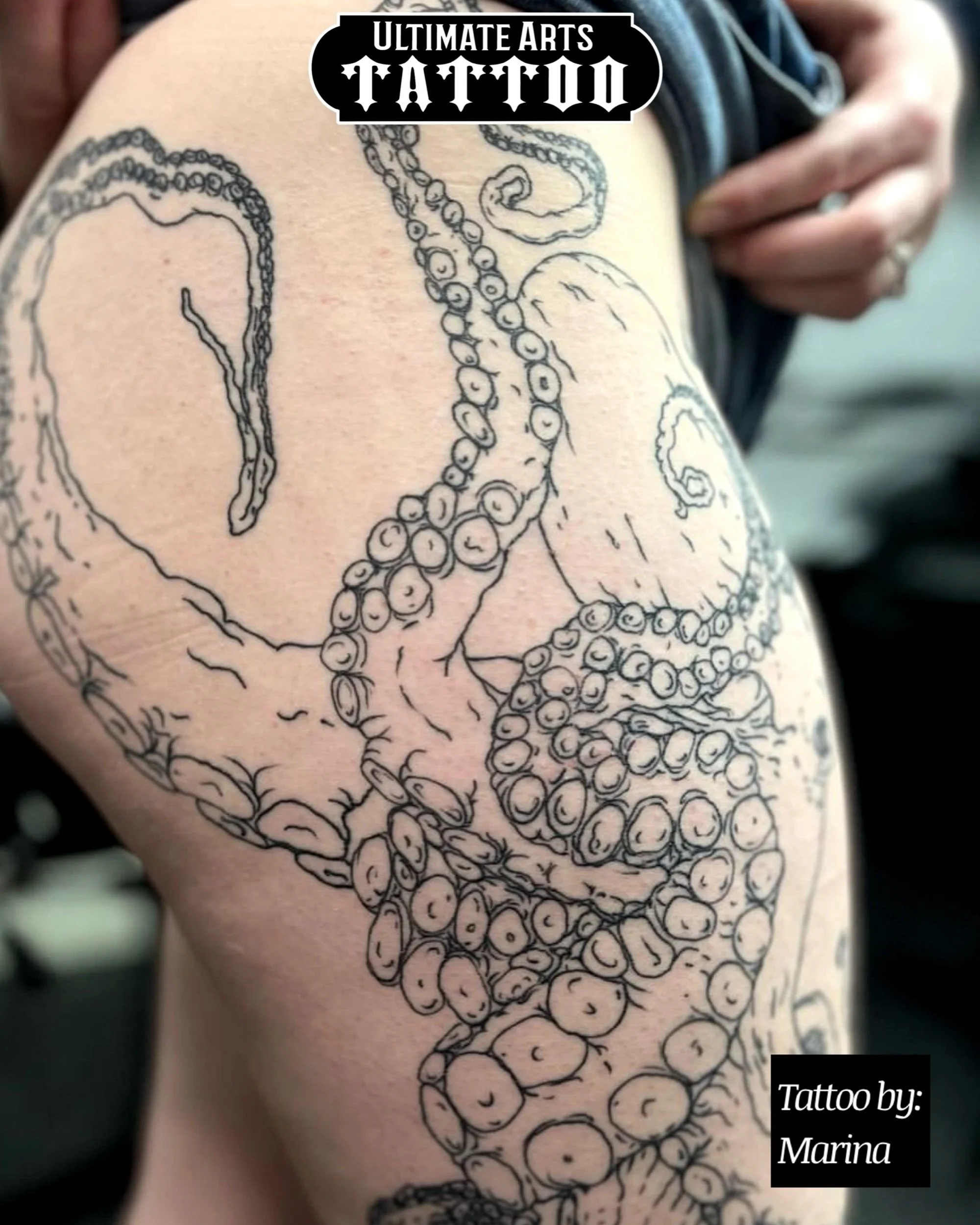 Octopus Aquatic Thigh Hip Piece
