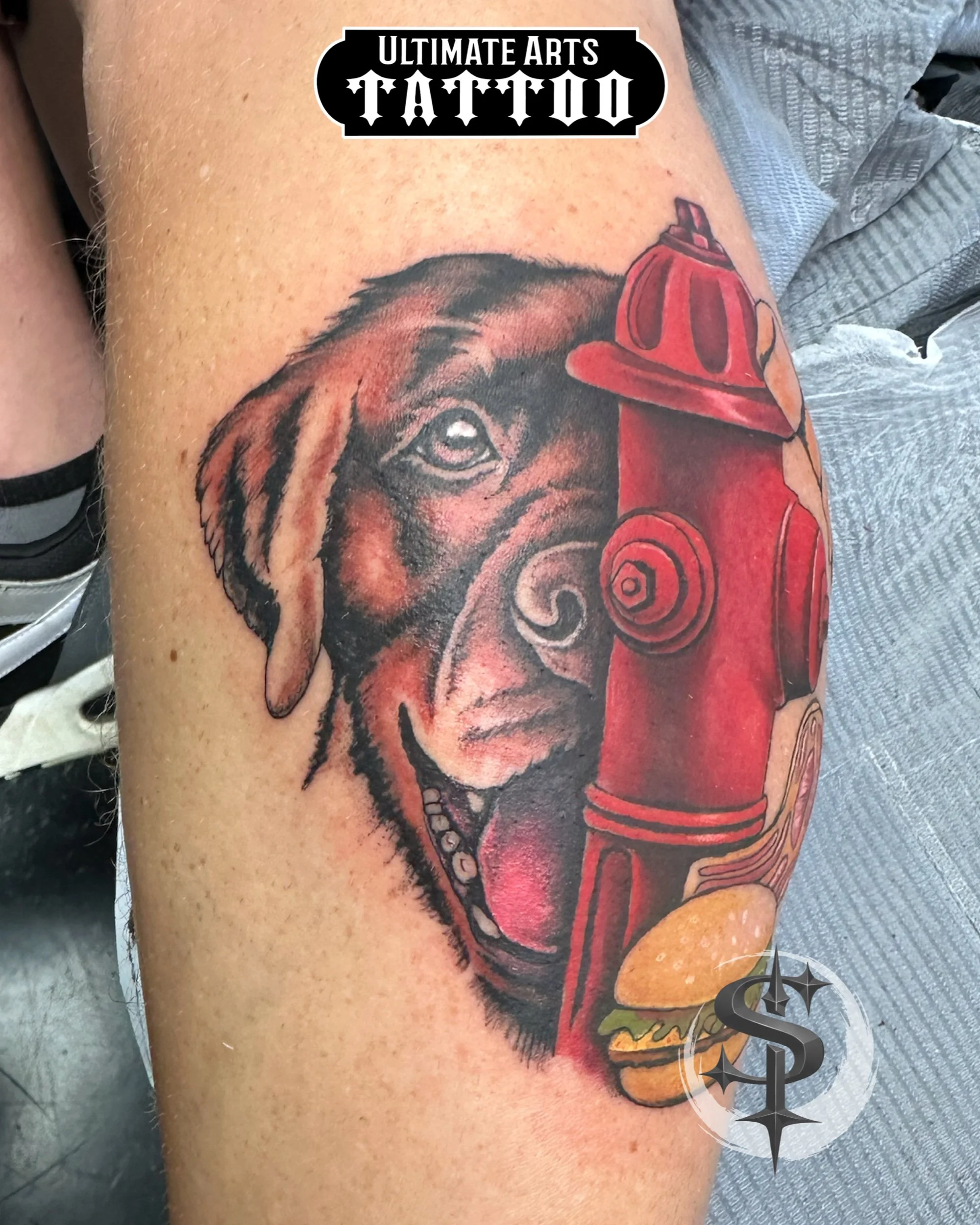 FurBaby fire hydrant and burger 