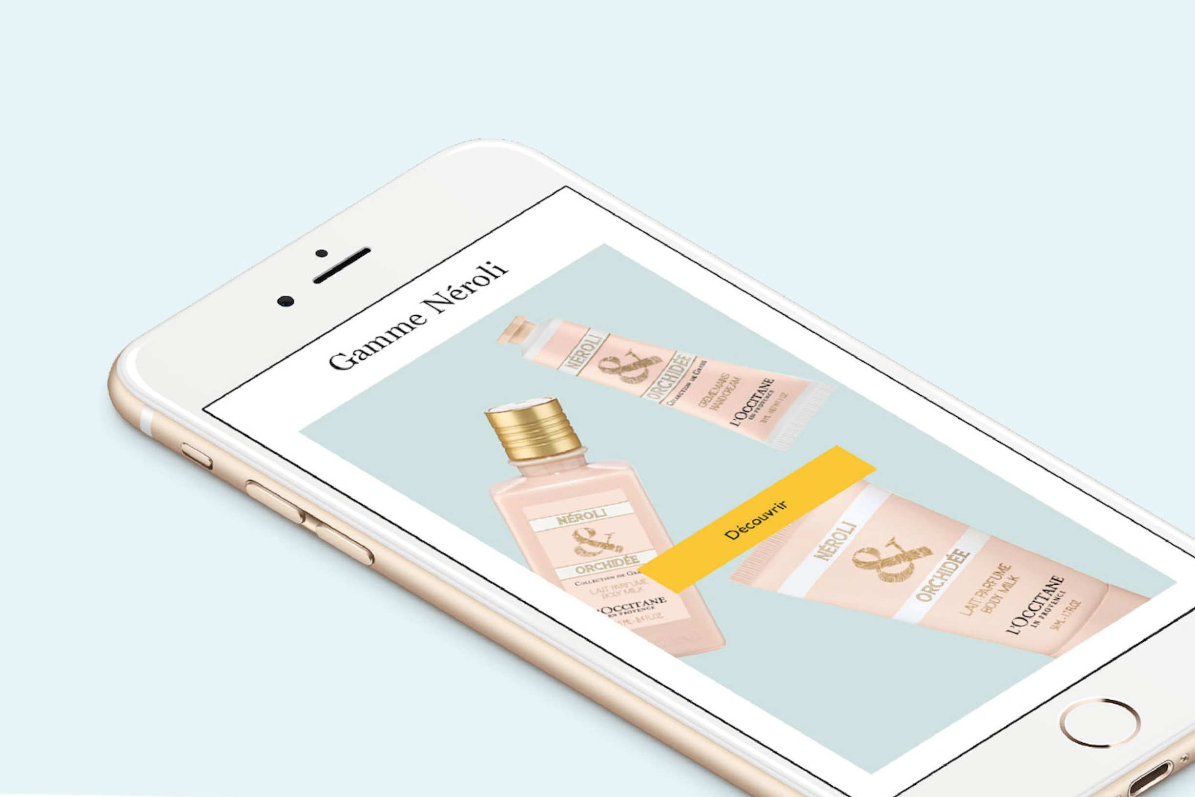 L’Occitane, Design d’interface web