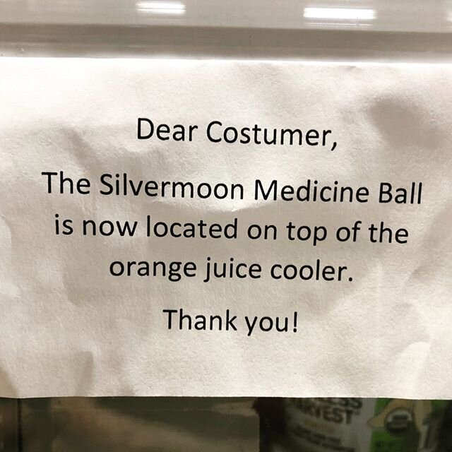 A friendly reminder that whatever costume you&rsquo;re wearing while you shop at @wholefoods Asheville-Merrimon, our Medicine Balls have moved and can now be found in the cooler with the orange juice and other refrigerated snack/desserts!! We&rsquo;l