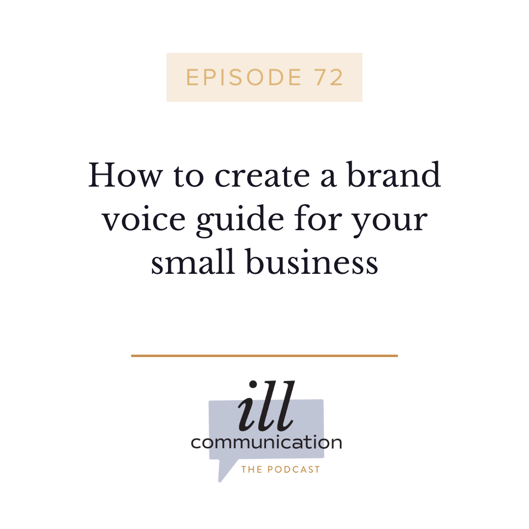 72: How to create a brand voice guide for your small business {Part 2}