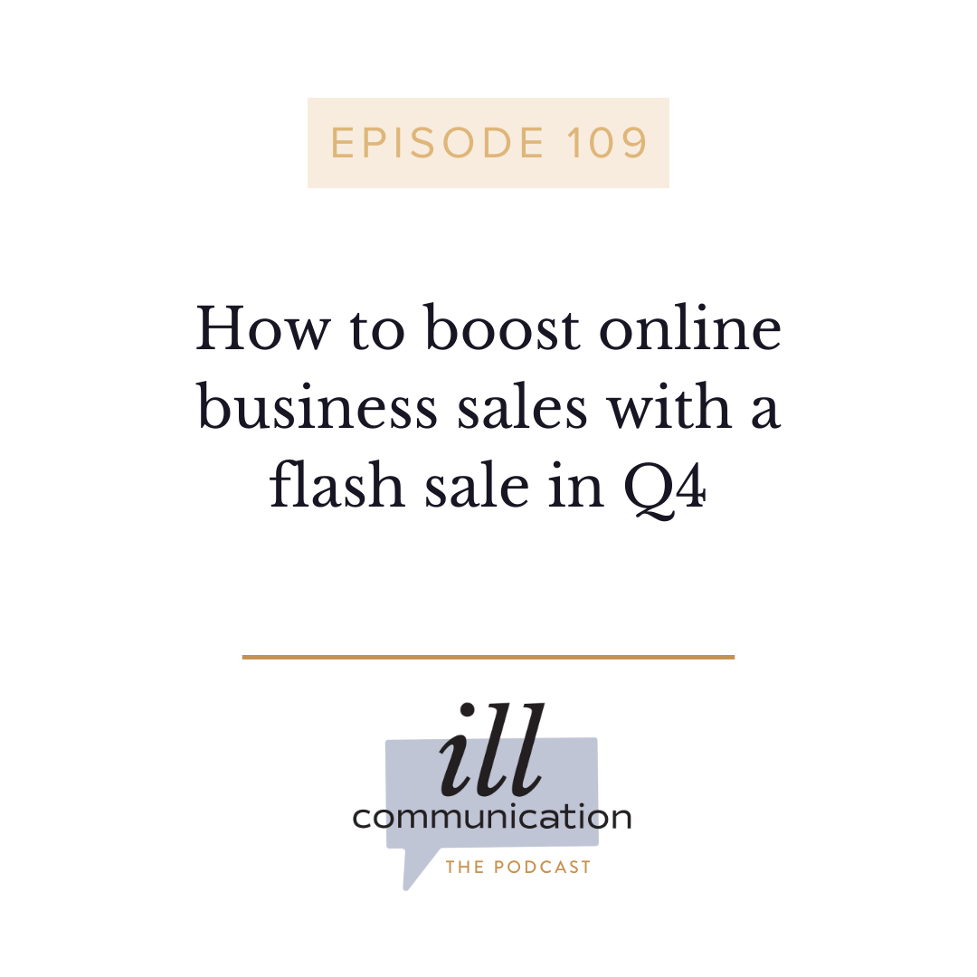 109: How to boost online business sales with a flash sale in Q4