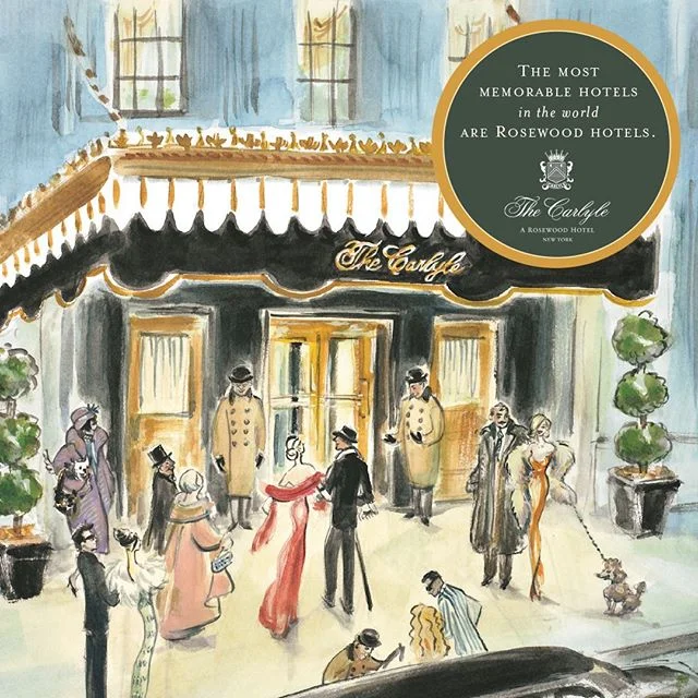 From the archives: It's difficult to capture the vibe, soul, and personality of a property in a single photograph. In our &quot;Originals&quot; campaign for Rosewood, we commissioned fine artists to get to the essence. Here, The Carlyle, a timeless c