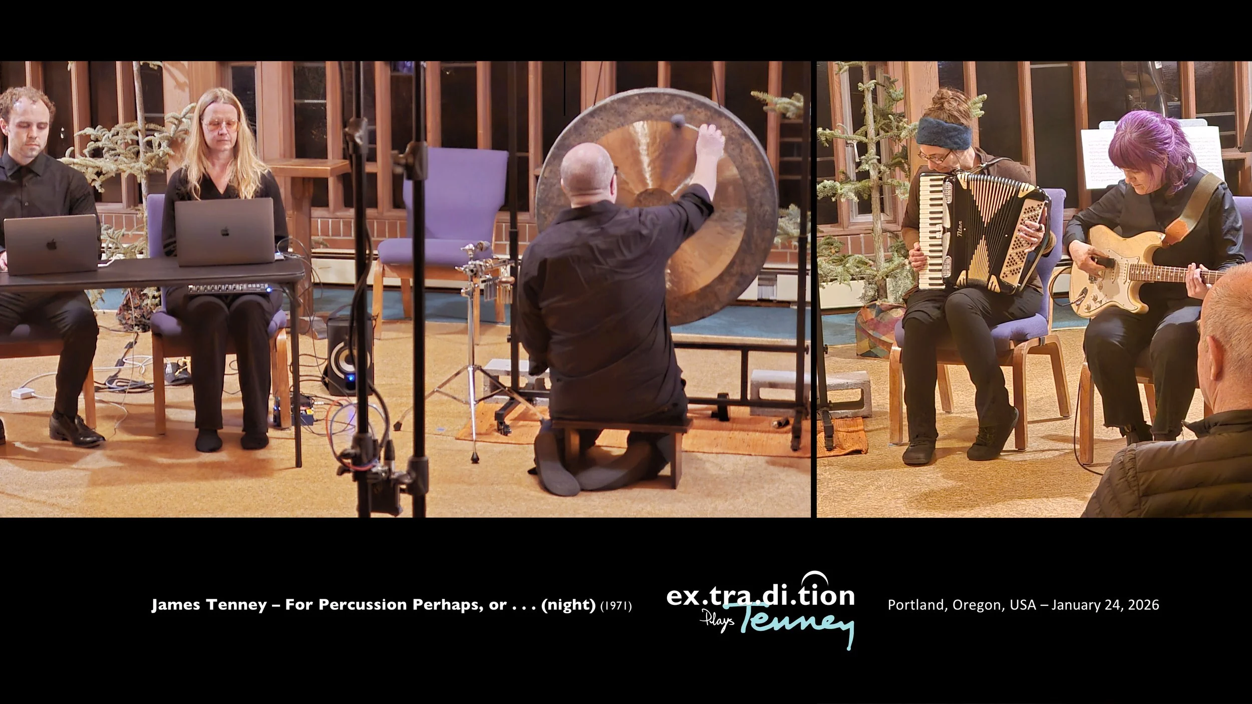 James Tenney – For Percussion Perhaps, or . . . (night) – Extradition Plays Tenney, concert 1 (1971) – Extradition Plays Tenney, concert 1