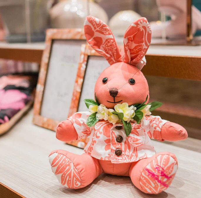 Royal Hawaiian Logo Bunny (Small, $24)