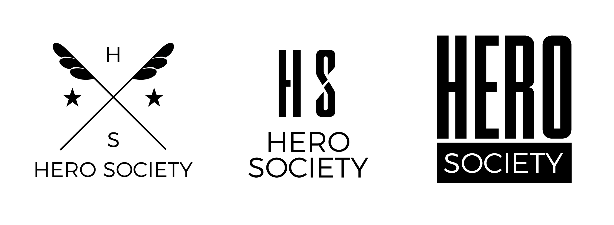Hero Society Logo Pitches