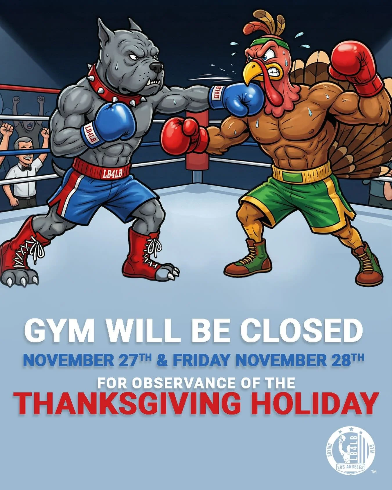 Holiday Notice: Our gym will be closed on Thanksgiving Day and the following Friday. Normal hours resume Saturday.
#Thanksgiving
#HappyThanksgiving
#Thanksgiving2025
#TurkeyDay
#Thankful