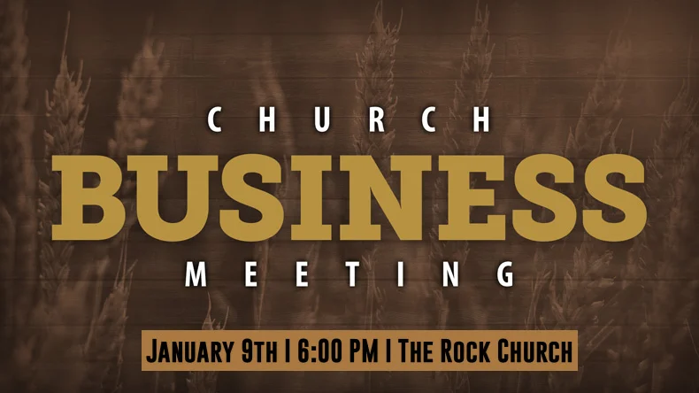 Rock Church 2019 Business Meeting