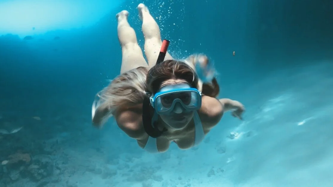 Mermaiding Through The Grotto