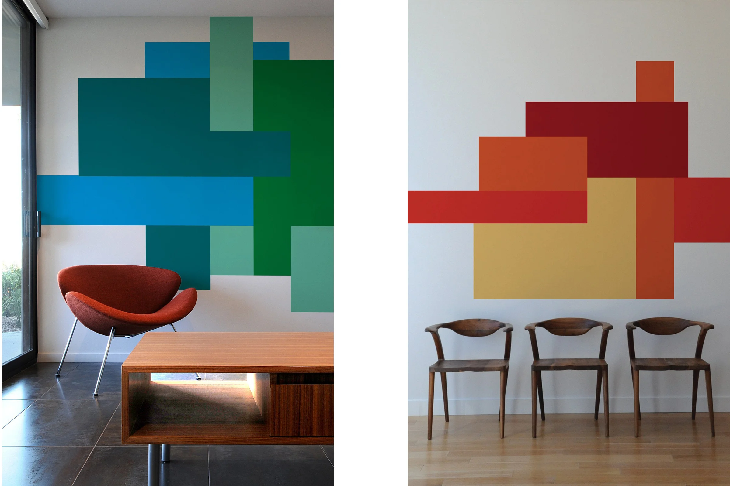 COLOR BLOCK- PARALLEL wall decal Mina Javid for Blik
