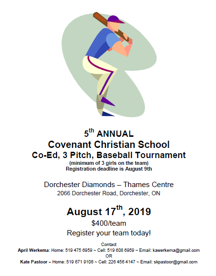 5th Annual Covenant Christian School Baseball Tournament