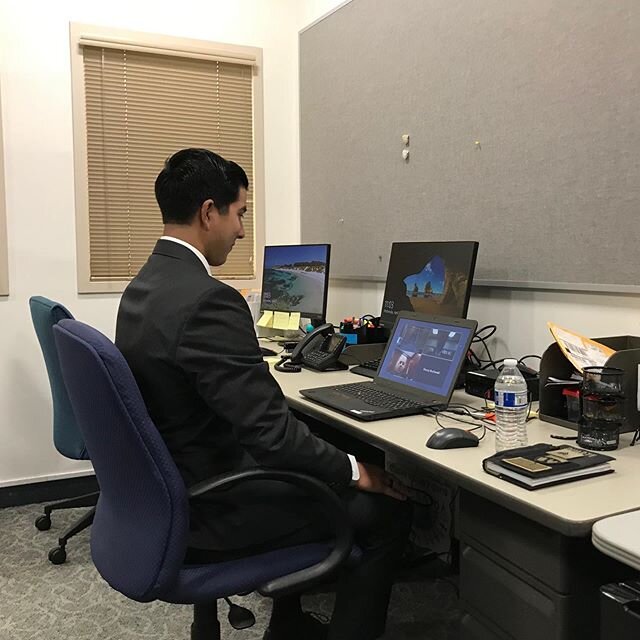 Another department first.  New Police Officer Recruit Daniel Duarte was presented a conditional job offer via Zoom by Chief Livingstone.  Duarte is an Army Veteran and a great addition to our team.  #armystrong #military #newrecruit #simivalley #svpd