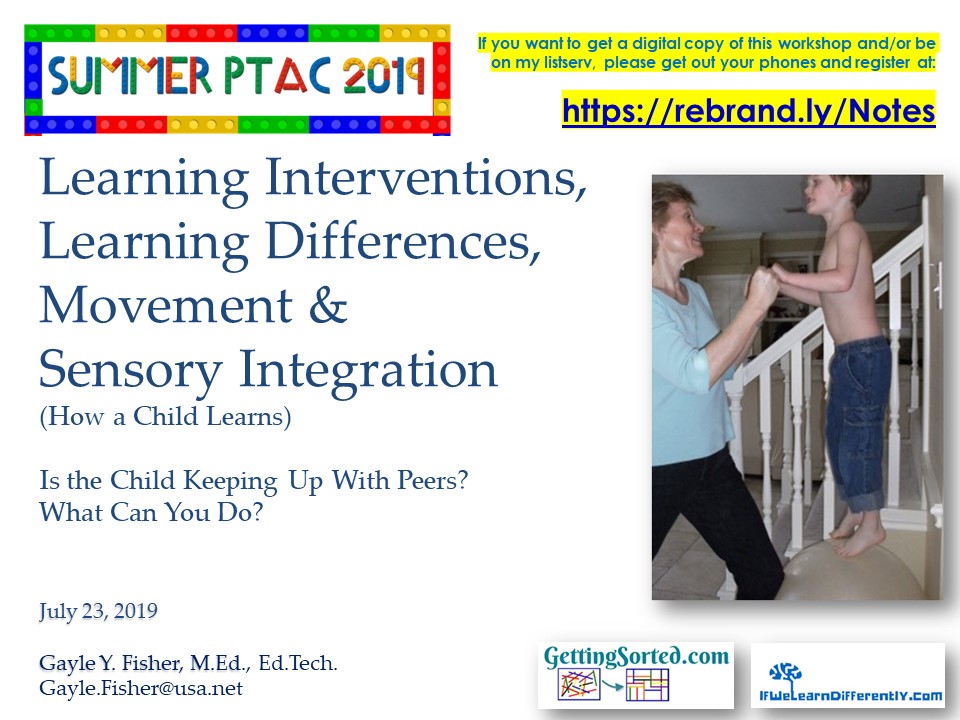 2019 PTAC Fisher Learning Interventions Learning Differences  Sensory Integration How a Child Learns 07 23 19.jpg