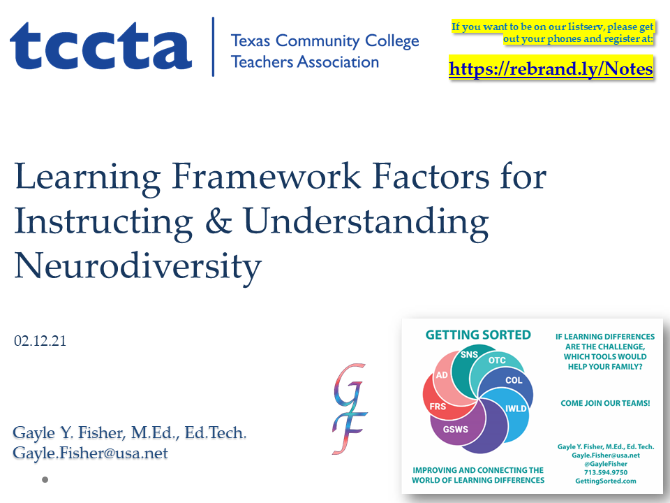 Learning Framework Factors for Instructing and Understanding Neurodiversity TCCTA 02 12 2021.png