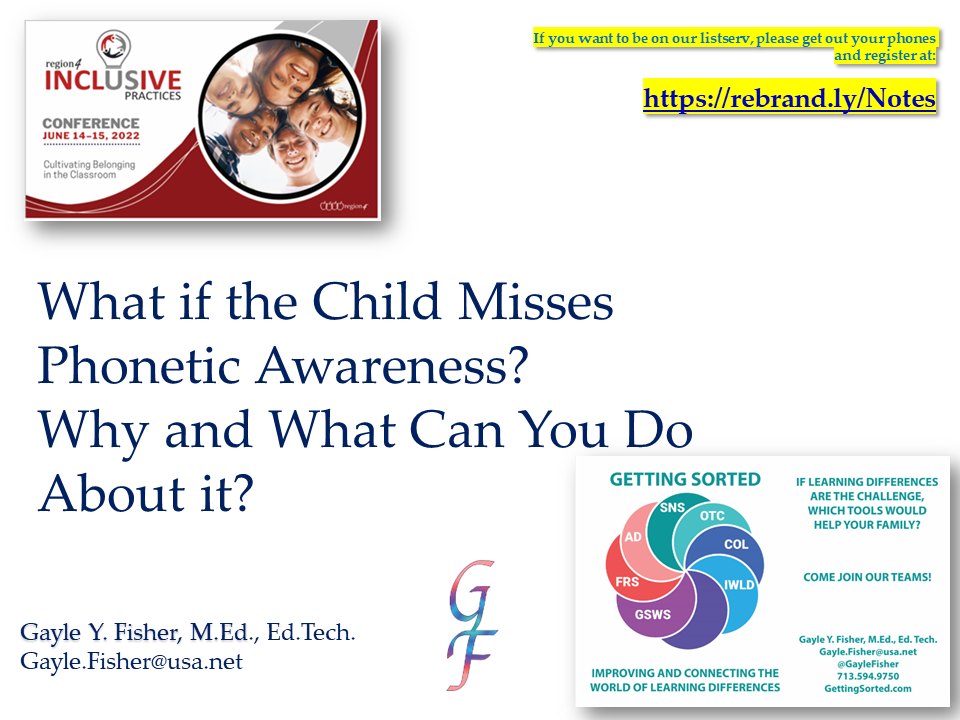 What if the Child Misses Phonetic Awareness Region 4 Inclusive Practices Conf 06 2022 Gayle Fisher.png