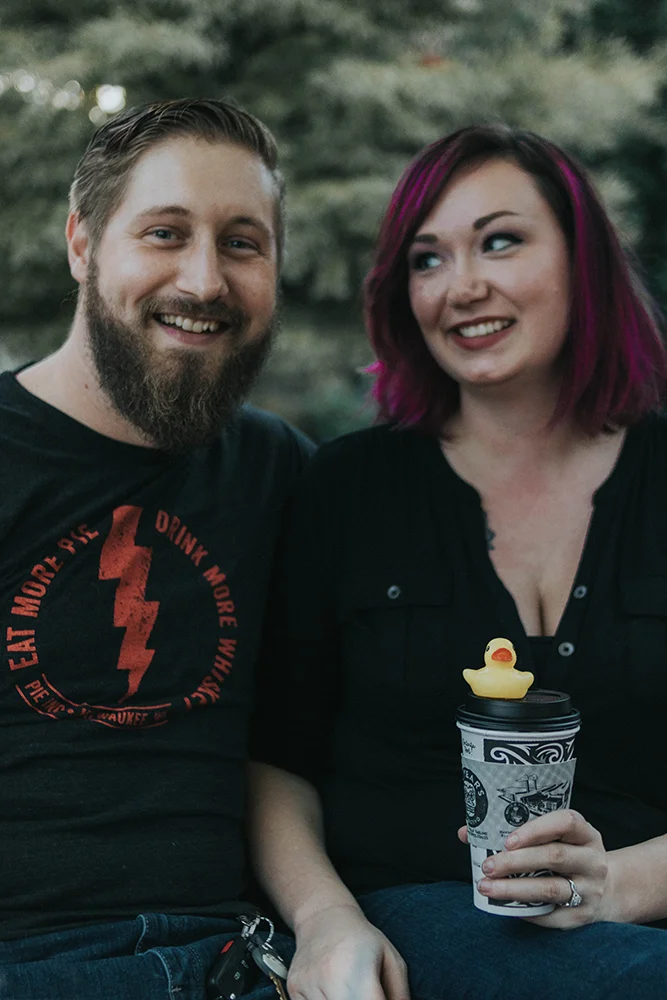 AL: I want to do something with the ducks, since they’re this Colectivo’s staple. (walks to fountain and grabs a rubber duck) CK: What is happening? ES: I don’t know.
