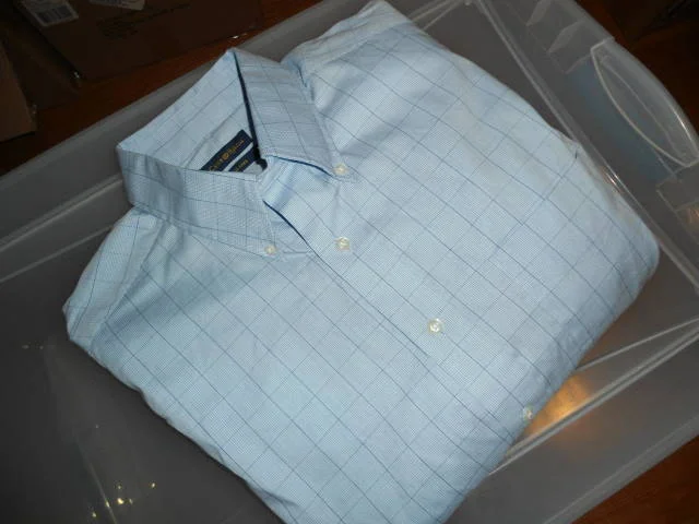 CLUB ROOM NEW MENS BLUE GLEN PLAID DRESS SHIRT 16-1/2 32/33 MSRP $45 on SALE $11.49